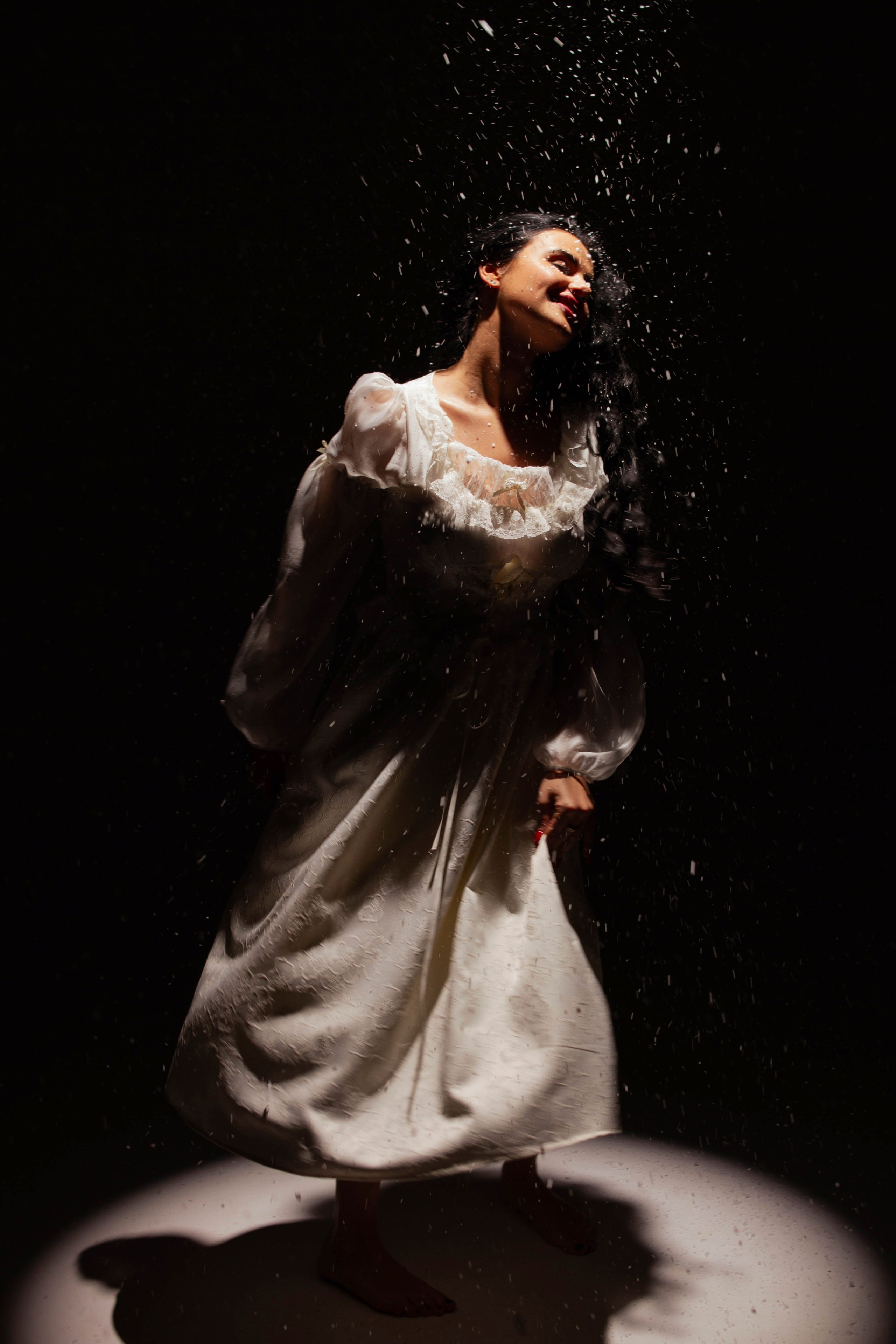 Снег в студии. Создадим шедевр? Виталина и её фотоискусство