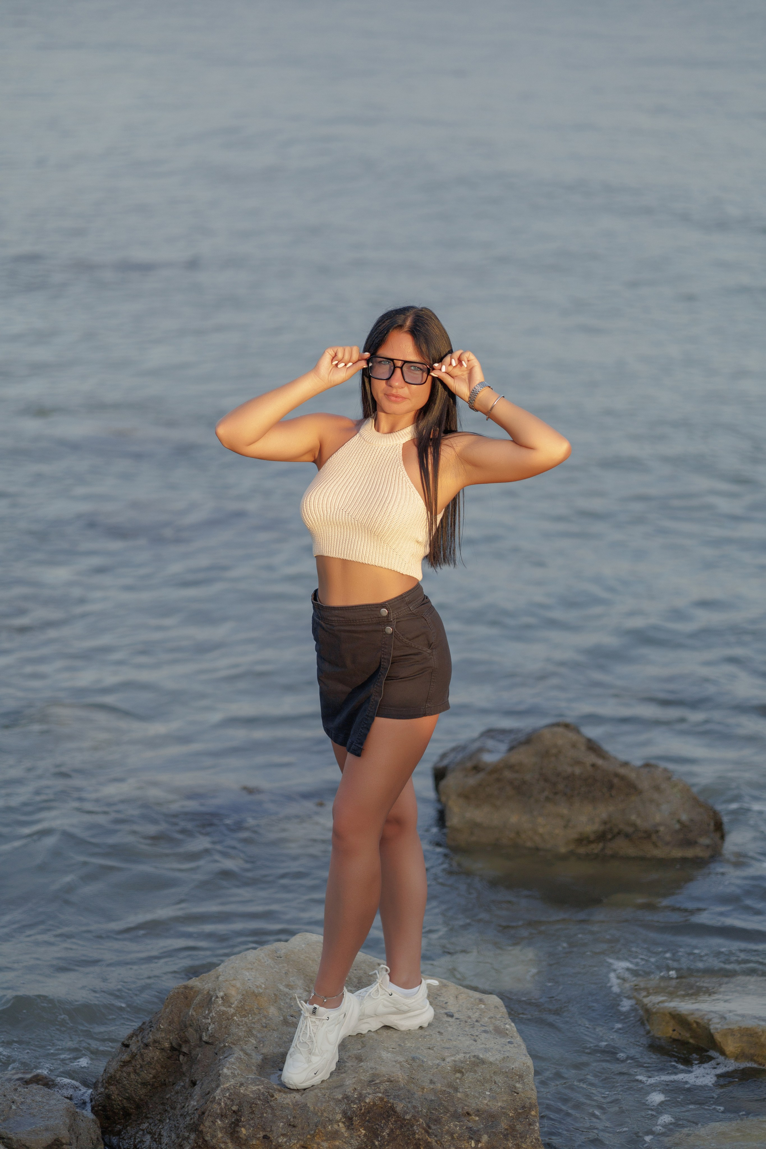 Закат на пляже Тонкий мыс. Семейный и портретный фотограф в Геленджике Любовь Бодрова