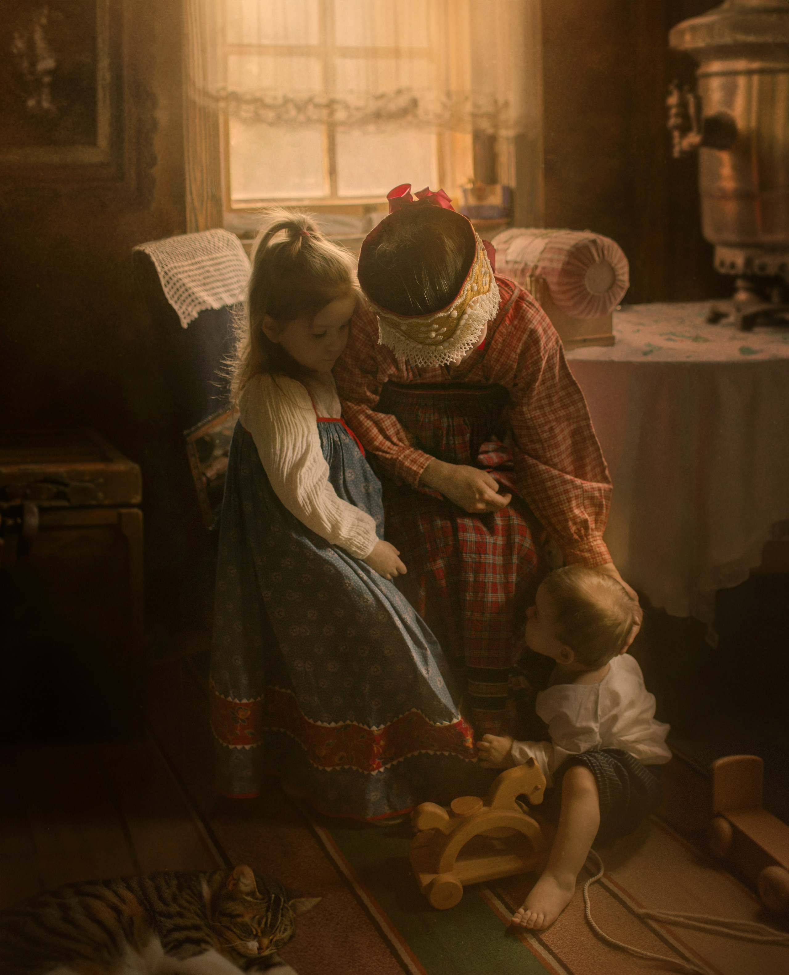 Фотосессия в русских костюмах. Фотограф Наталья Яковлева, Санкт-Петербург. Семьи, ньюборн, крещения