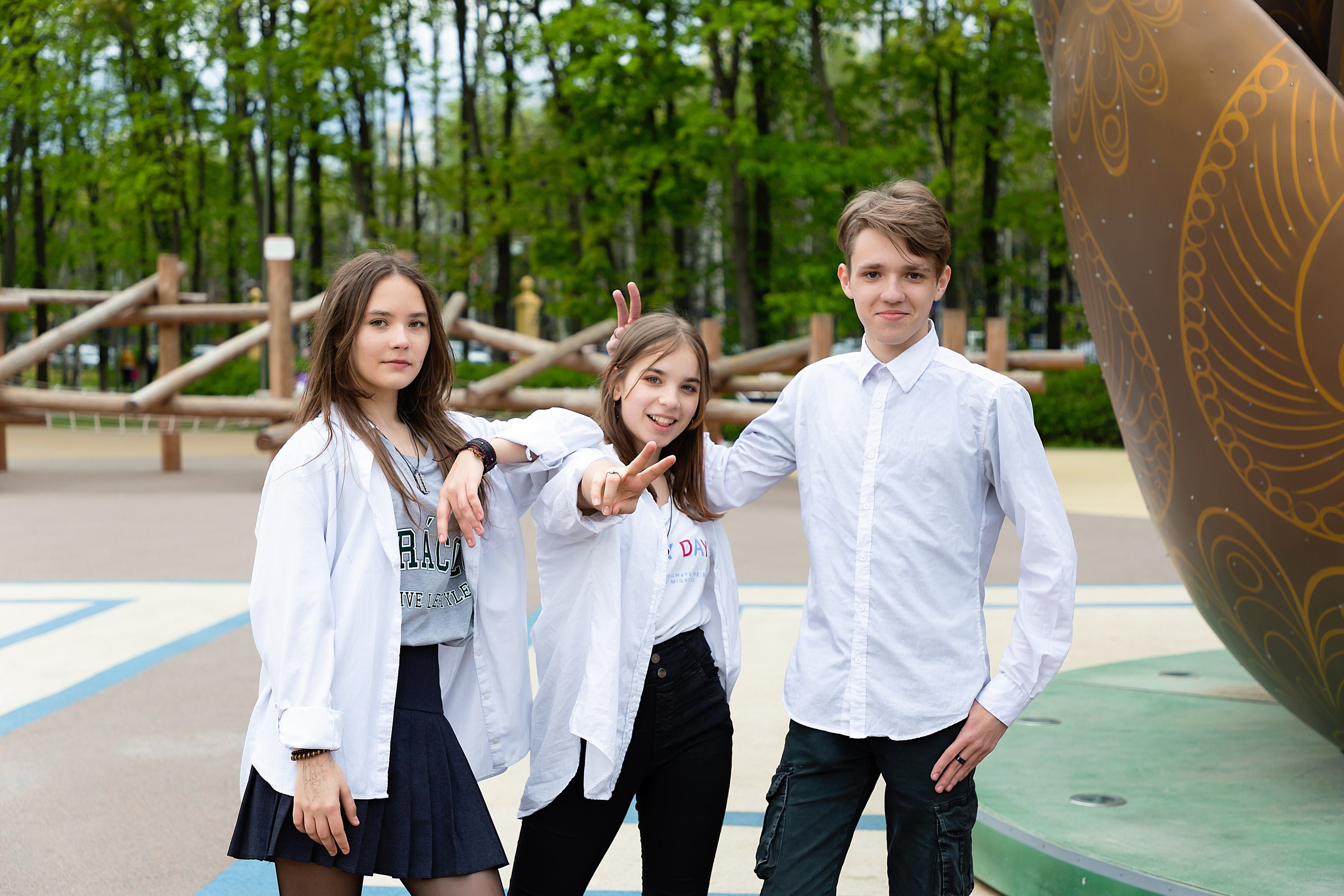 Съёмка в парке. Выпускные альбомы «Эврика» в Нижнем Новгороде