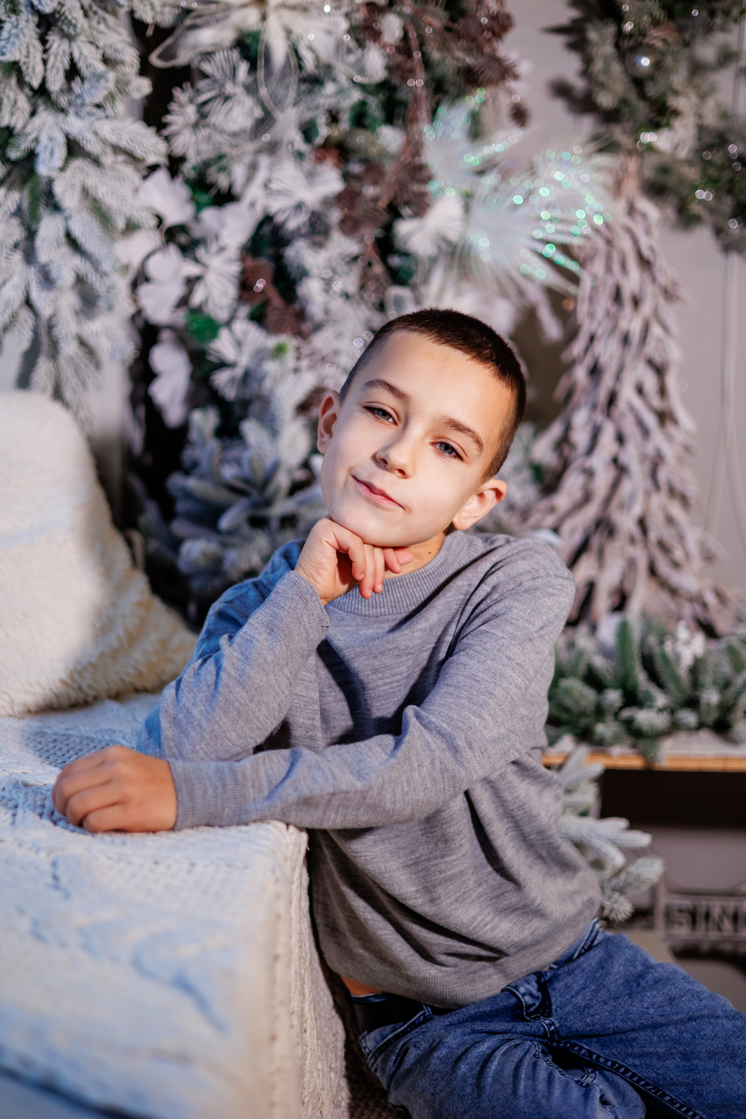 Дарья с детками Новый год25. Свадебный и семейный фотограф в Армавире