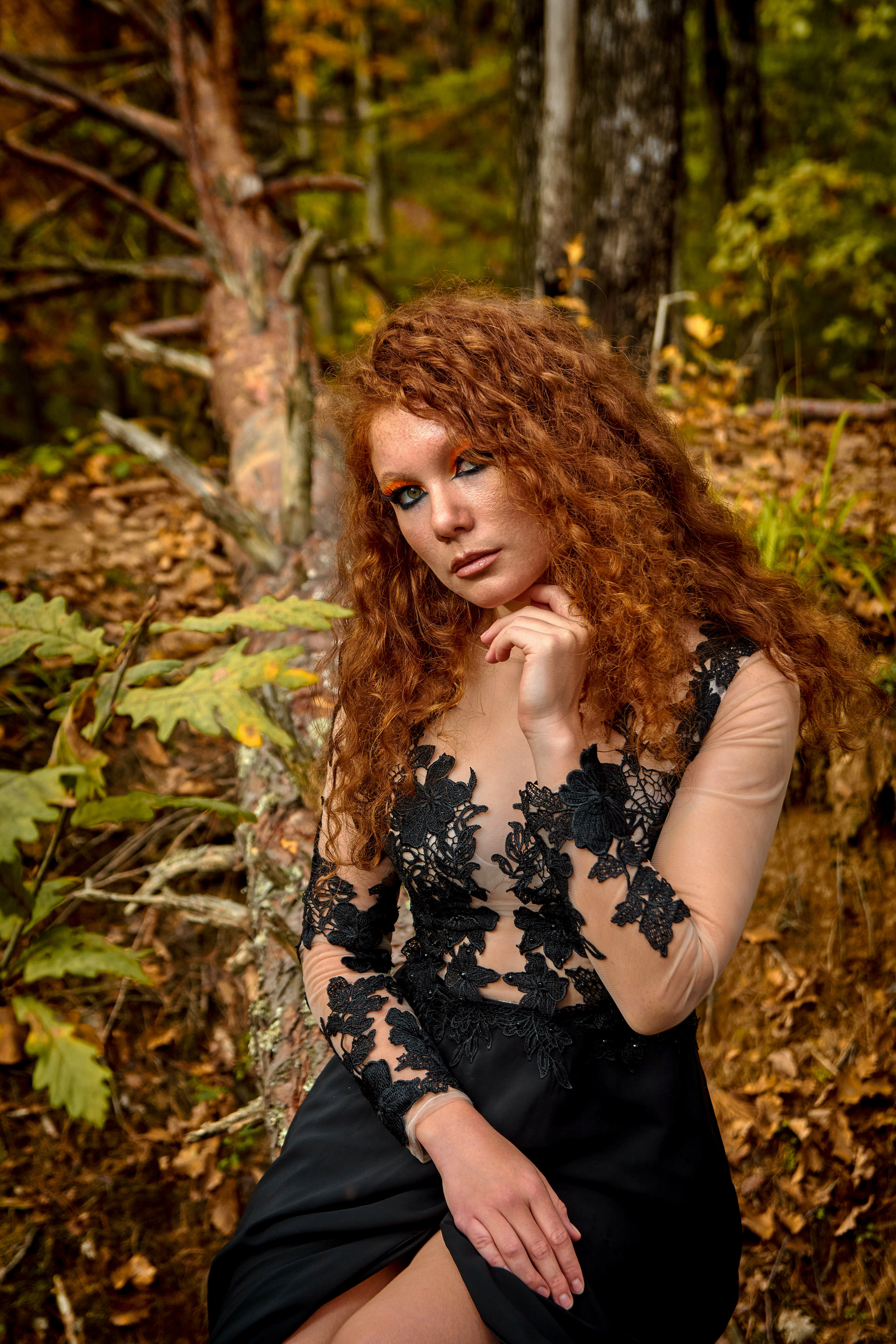 Творческая съёмка в лесу. Свадебный, семейный фотограф в Краснодаре