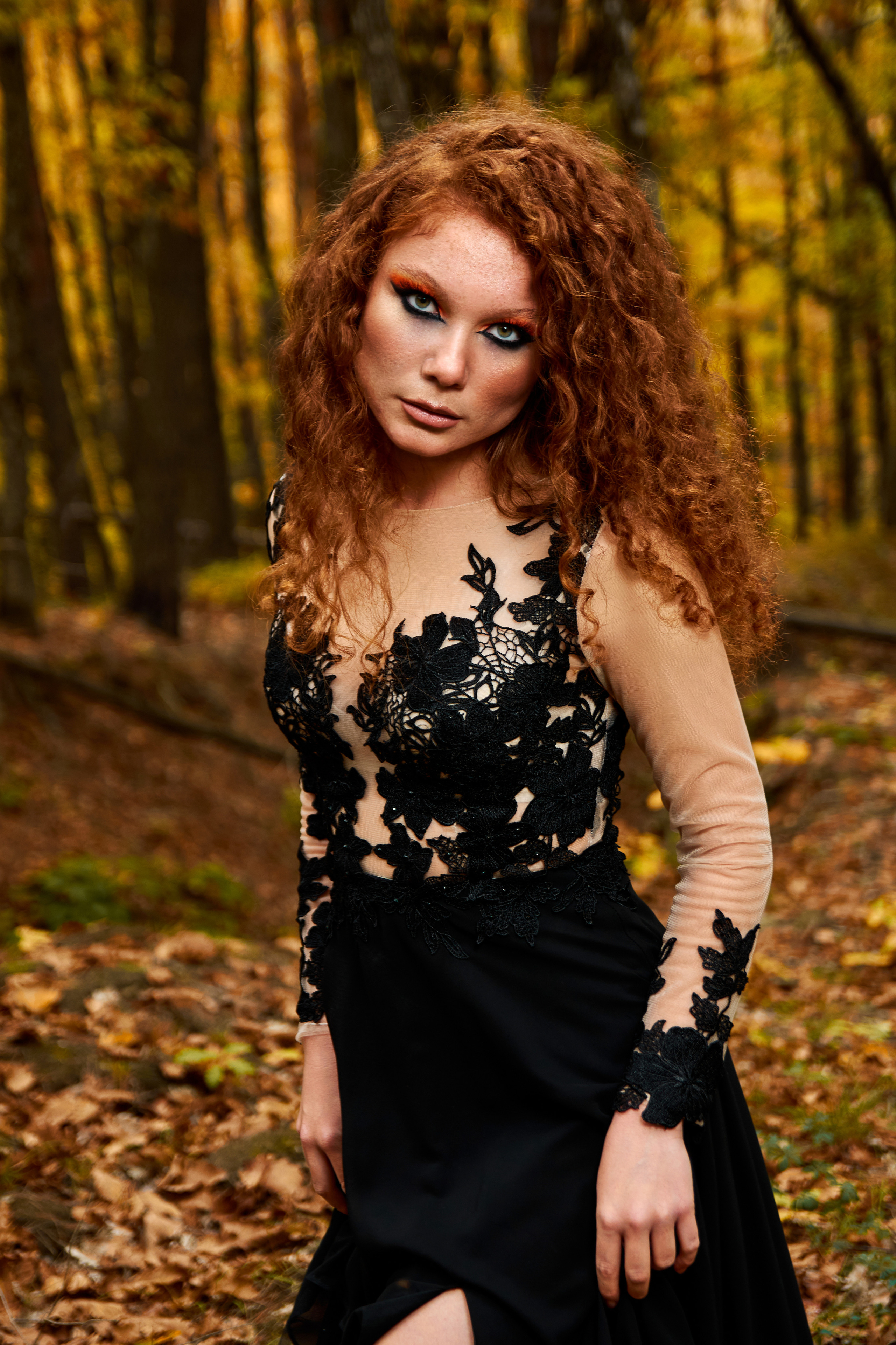 Творческая съёмка в лесу. Свадебный, семейный фотограф в Краснодаре