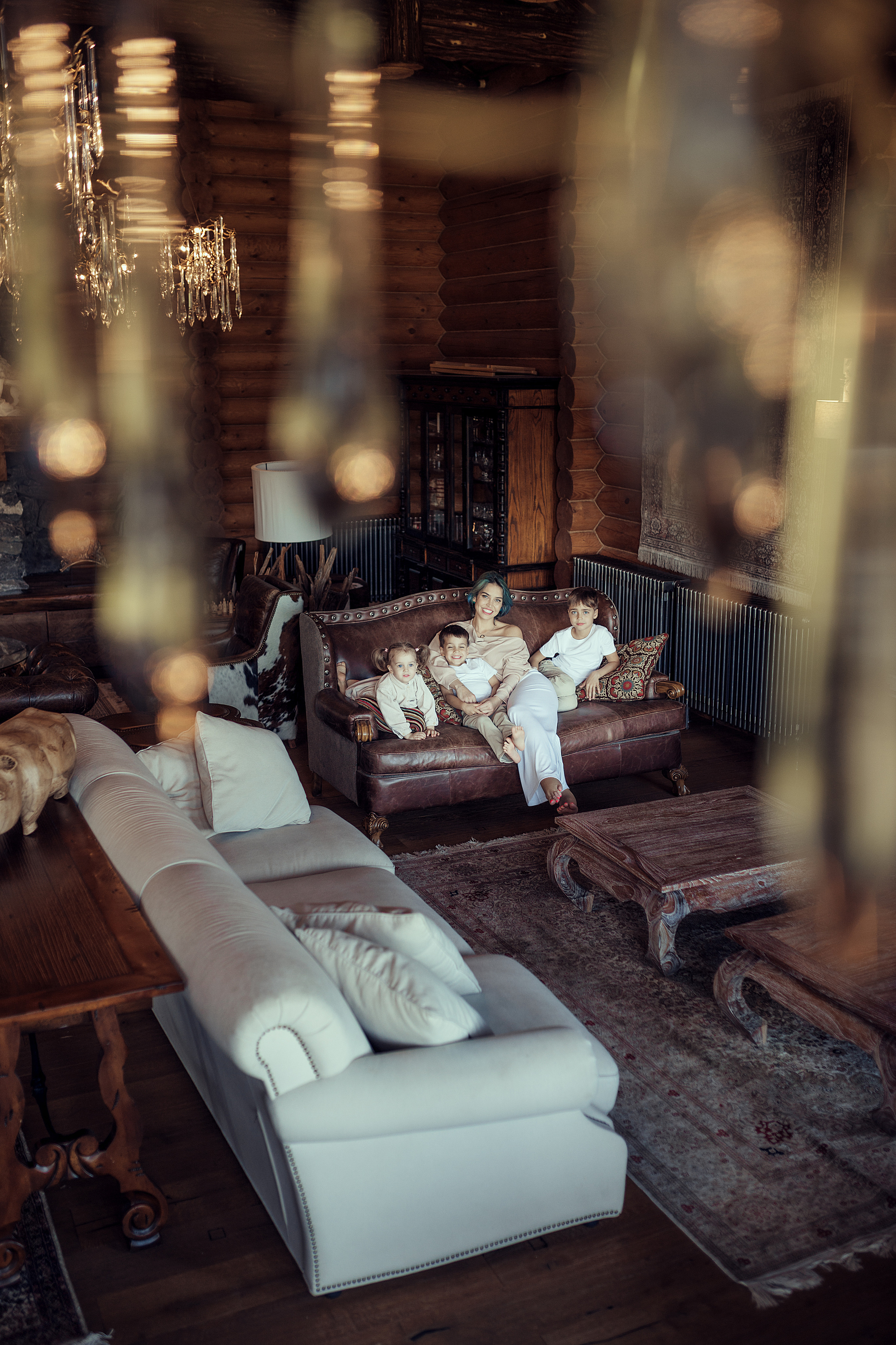 Алина с детьми. Дом. Семейный фотограф в Москве Натали Момот