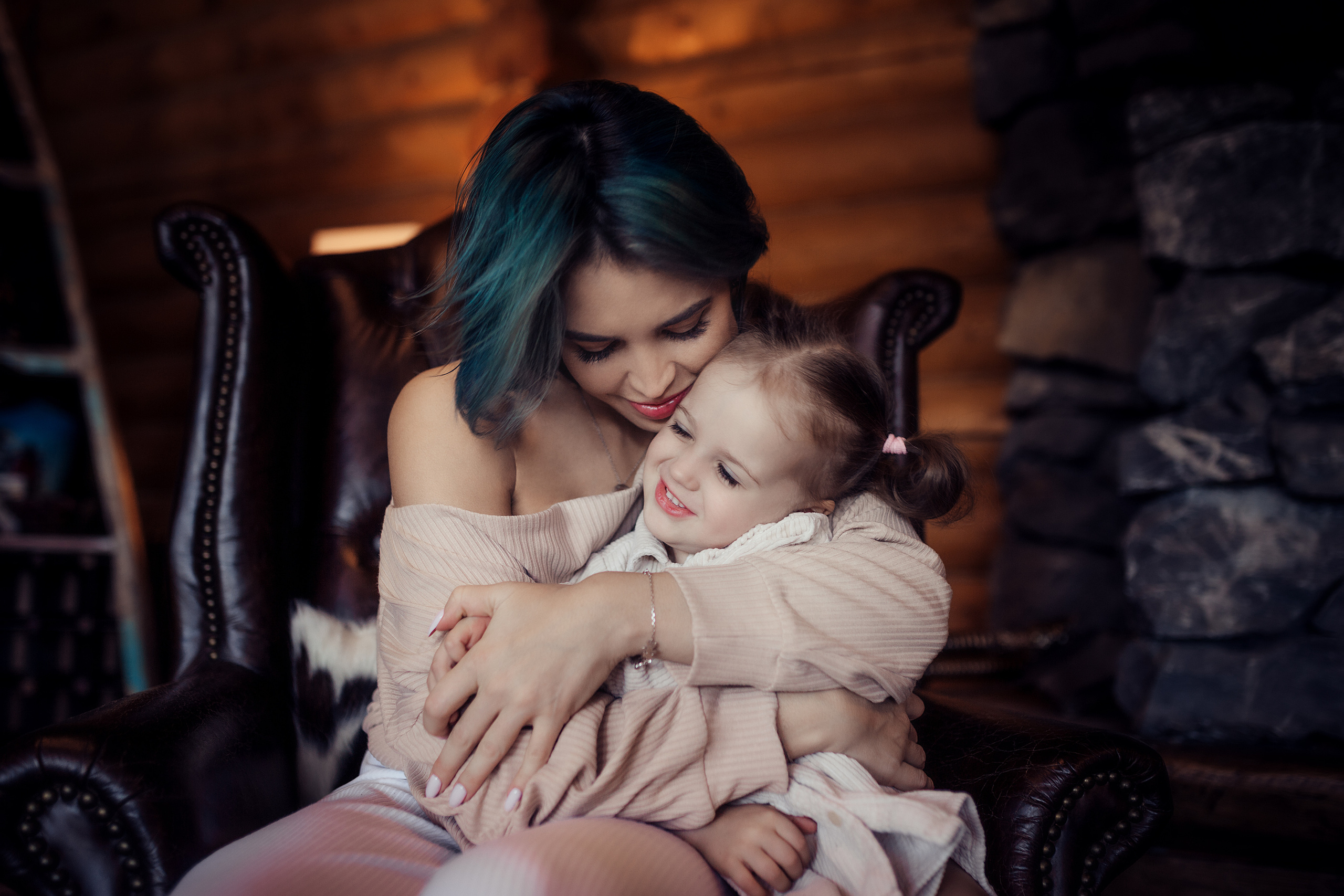 Алина с детьми. Дом. Семейный фотограф в Москве Натали Момот