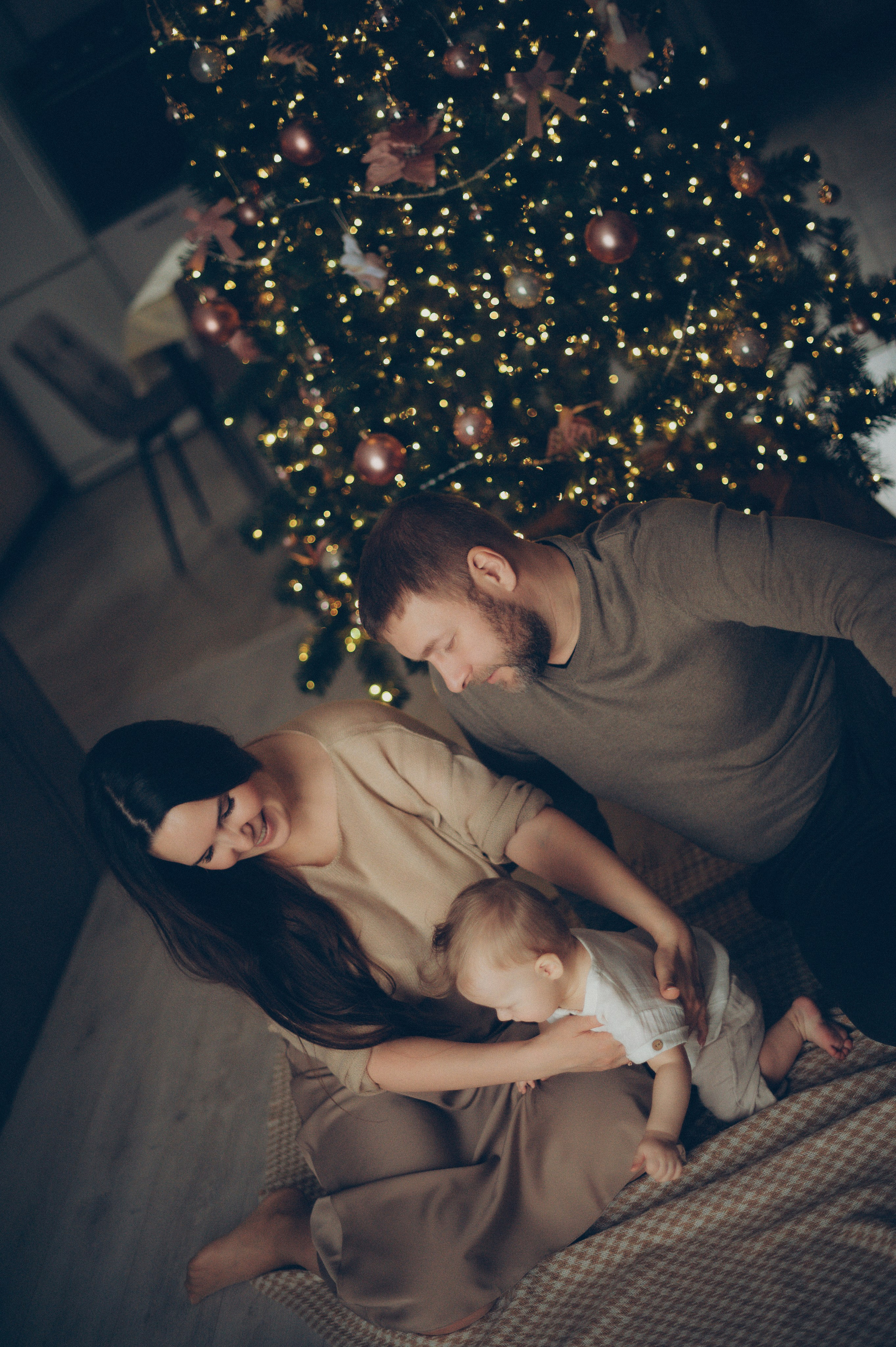 Лева, Жанна и Владимир (новогодняя домашняя). Фотограф, г. Лесной Свердловской области