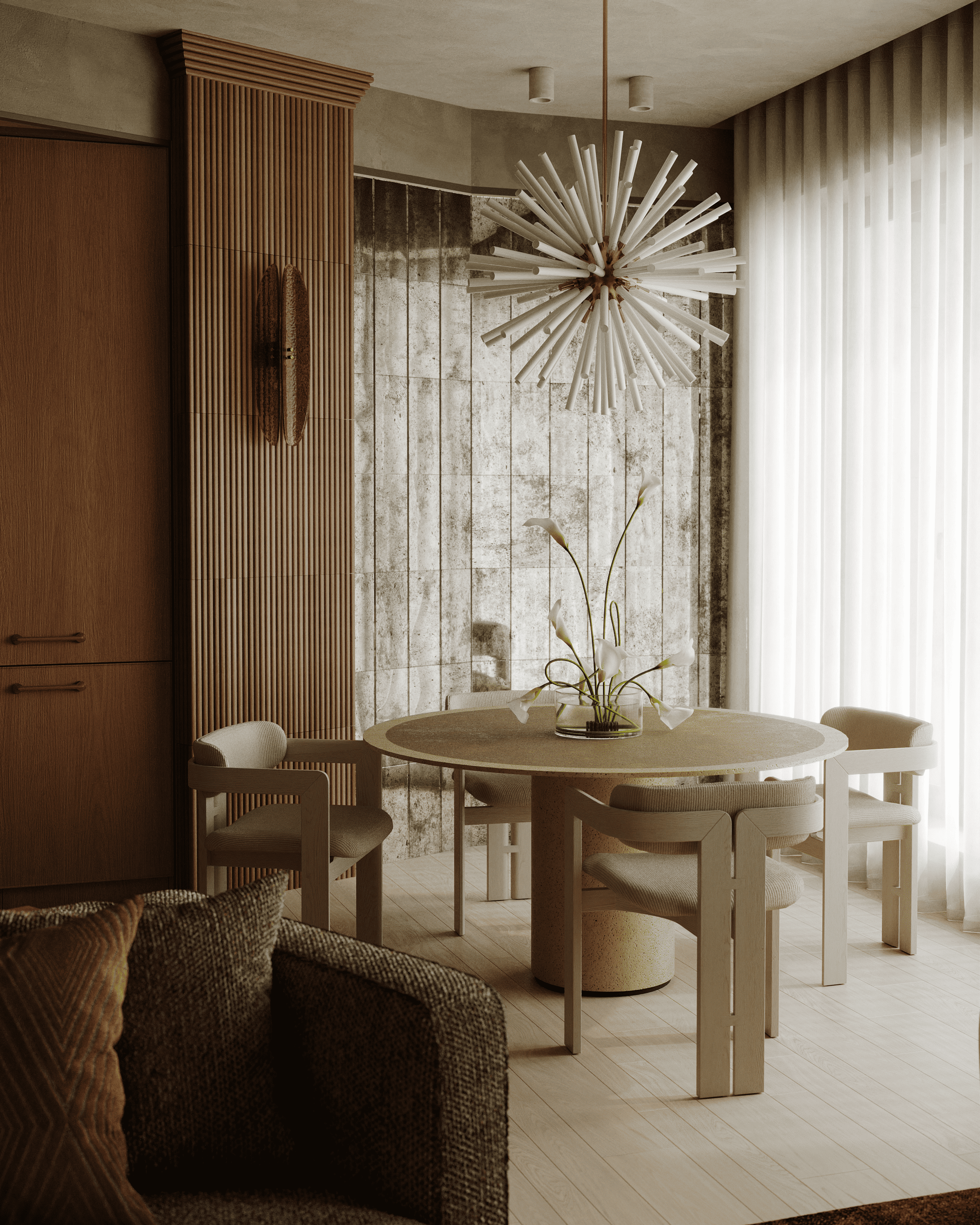 ЖК САДОВЫЕ КВАРТАЛЫ. 3D визуализация дизайна интерьера. 3D interior design visualizer