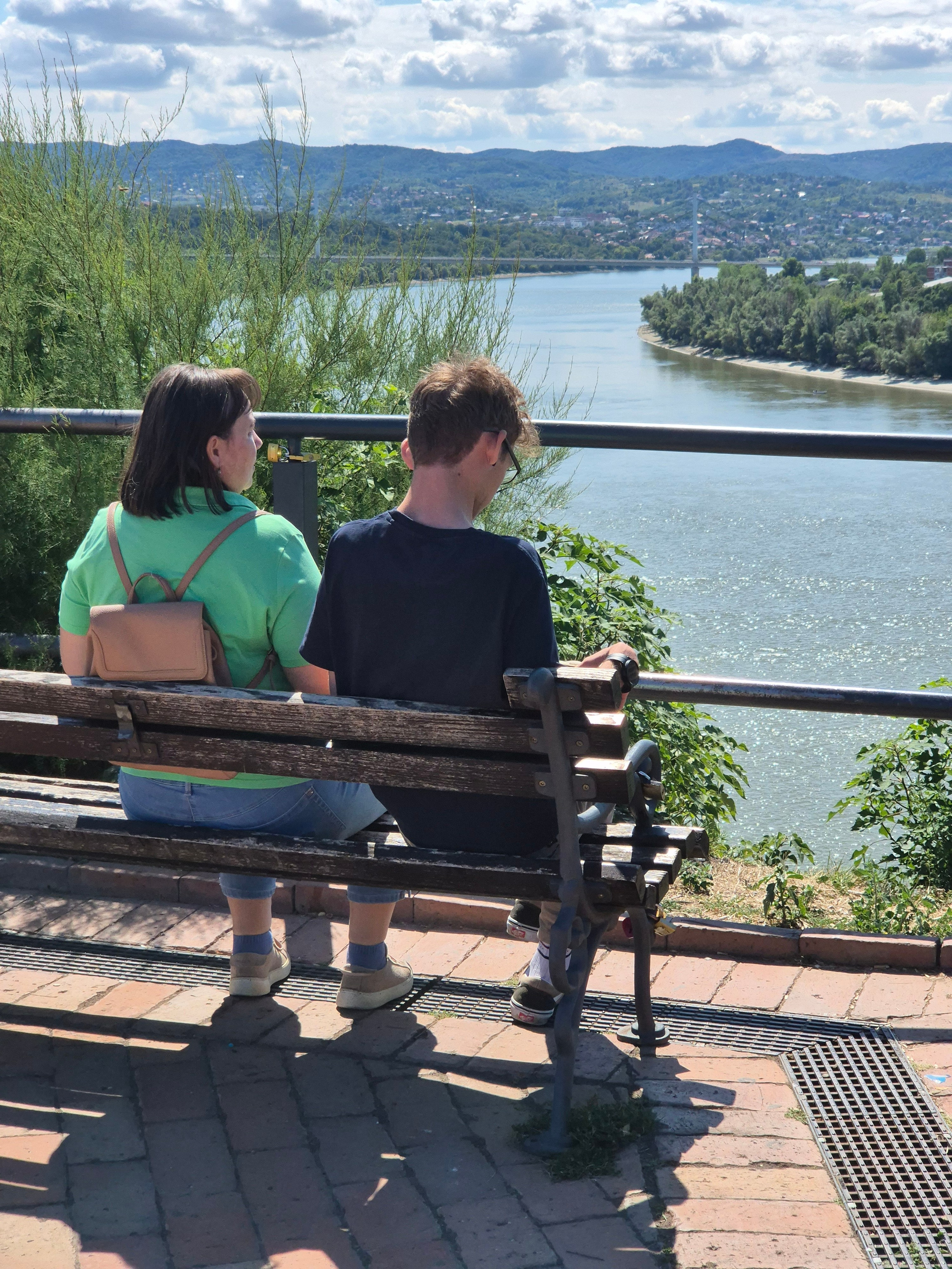 Нови-Сад. Петроварадинская крепостная стена, вид на Дунай