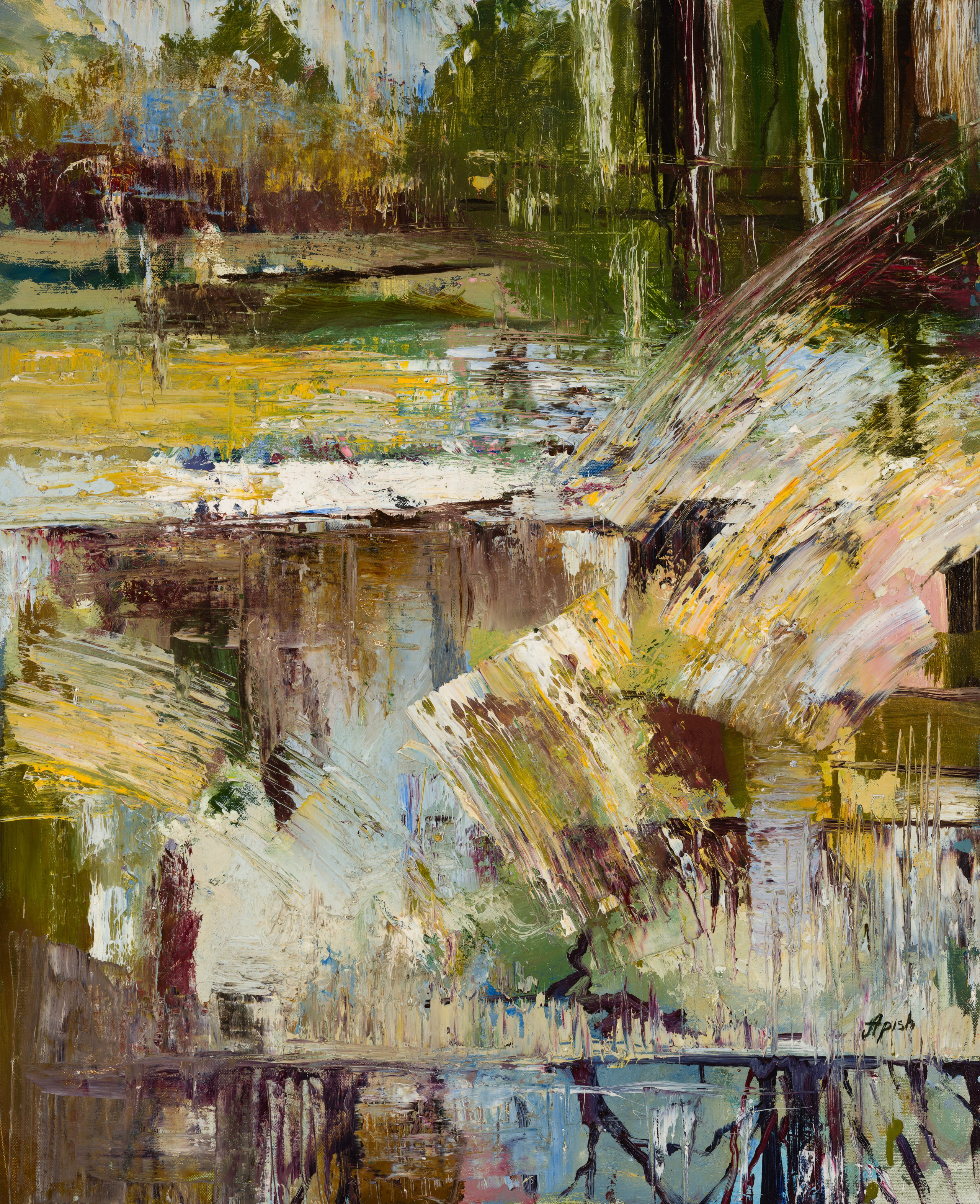 «Оттепель» - художник Алексей Апиш (холст, масло, 70x57 см, 2017)
