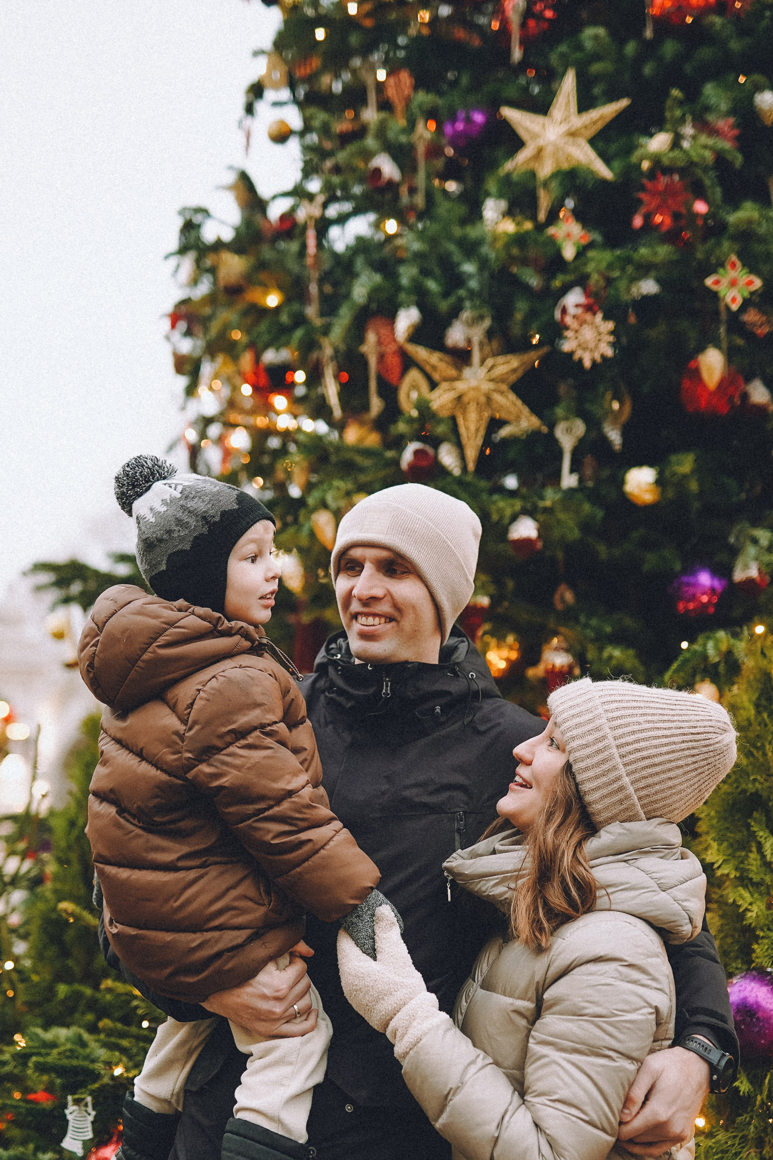 Прогулка по новогодней Москве для Юли, Жени и Вани. Фотограф Наталья Колганова