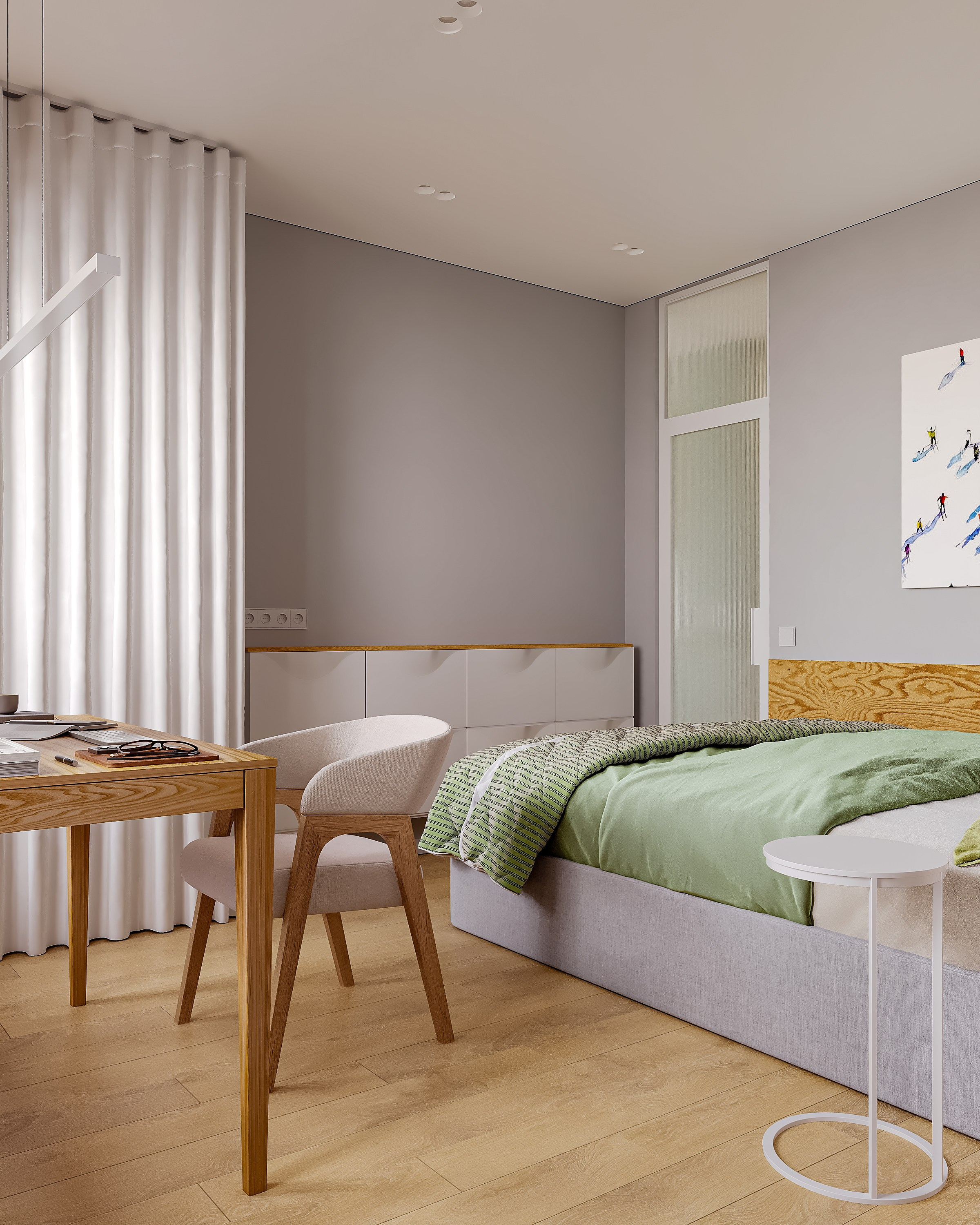 Квартира 37 м². 3Д-Визуализация Наталья Макогонова