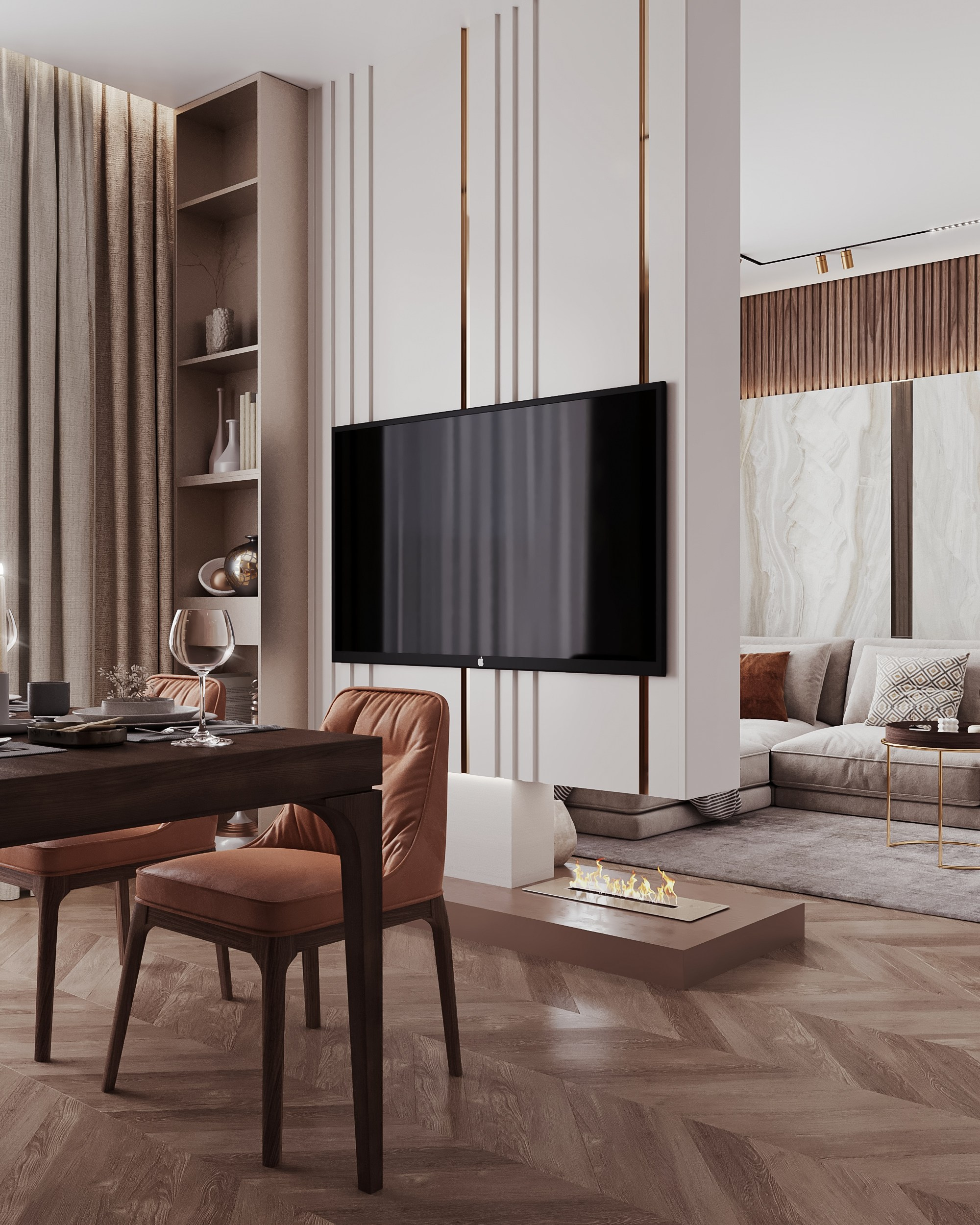 ЖК Хендлайнер 103 м². 3Д-Визуализация Наталья Макогонова