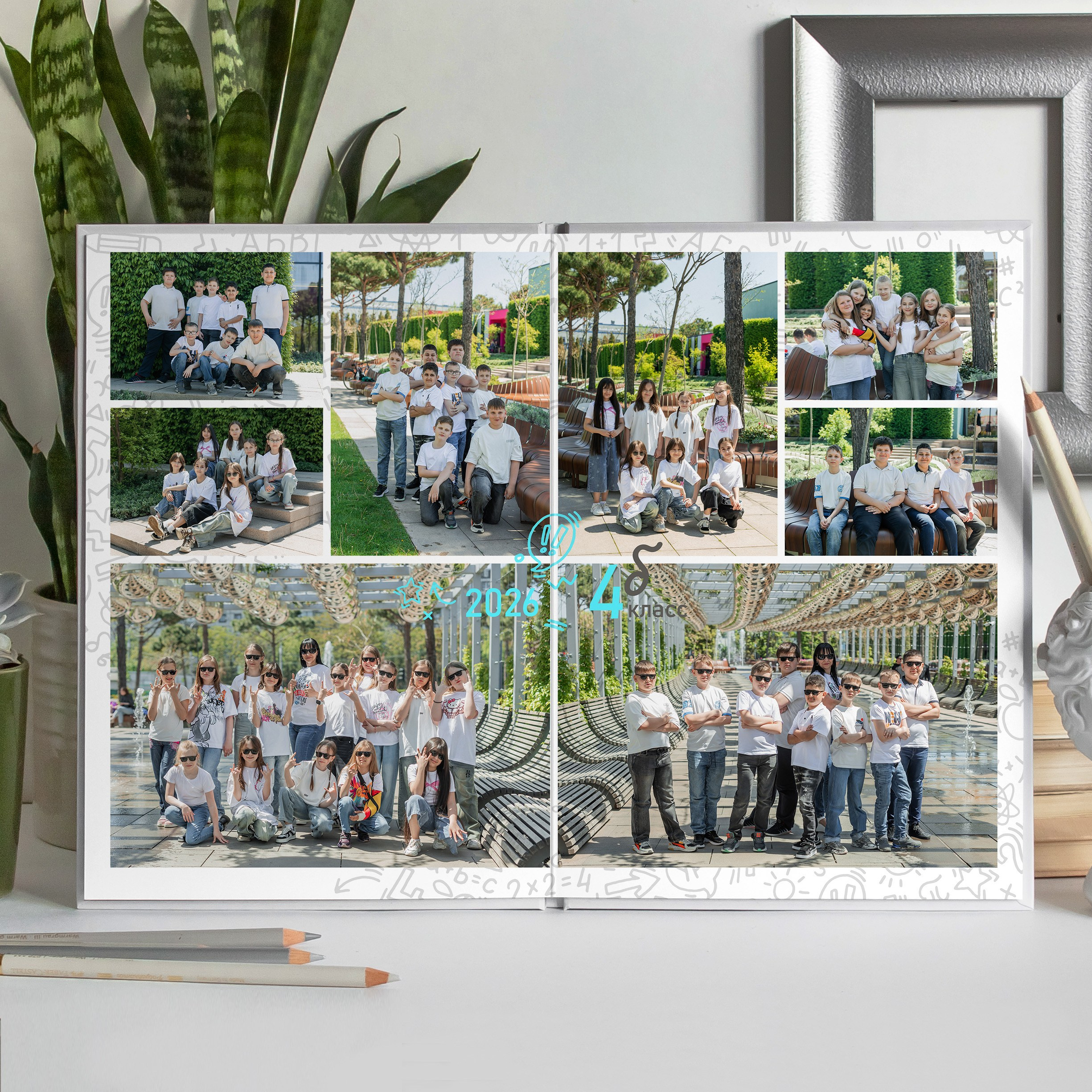 Альбом 4-9 класса (5 разворотов). ФОТОГРАФ ВЫПУСКНЫХ АЛЬБОМОВ в Краснодаре Ворчик Татьяна