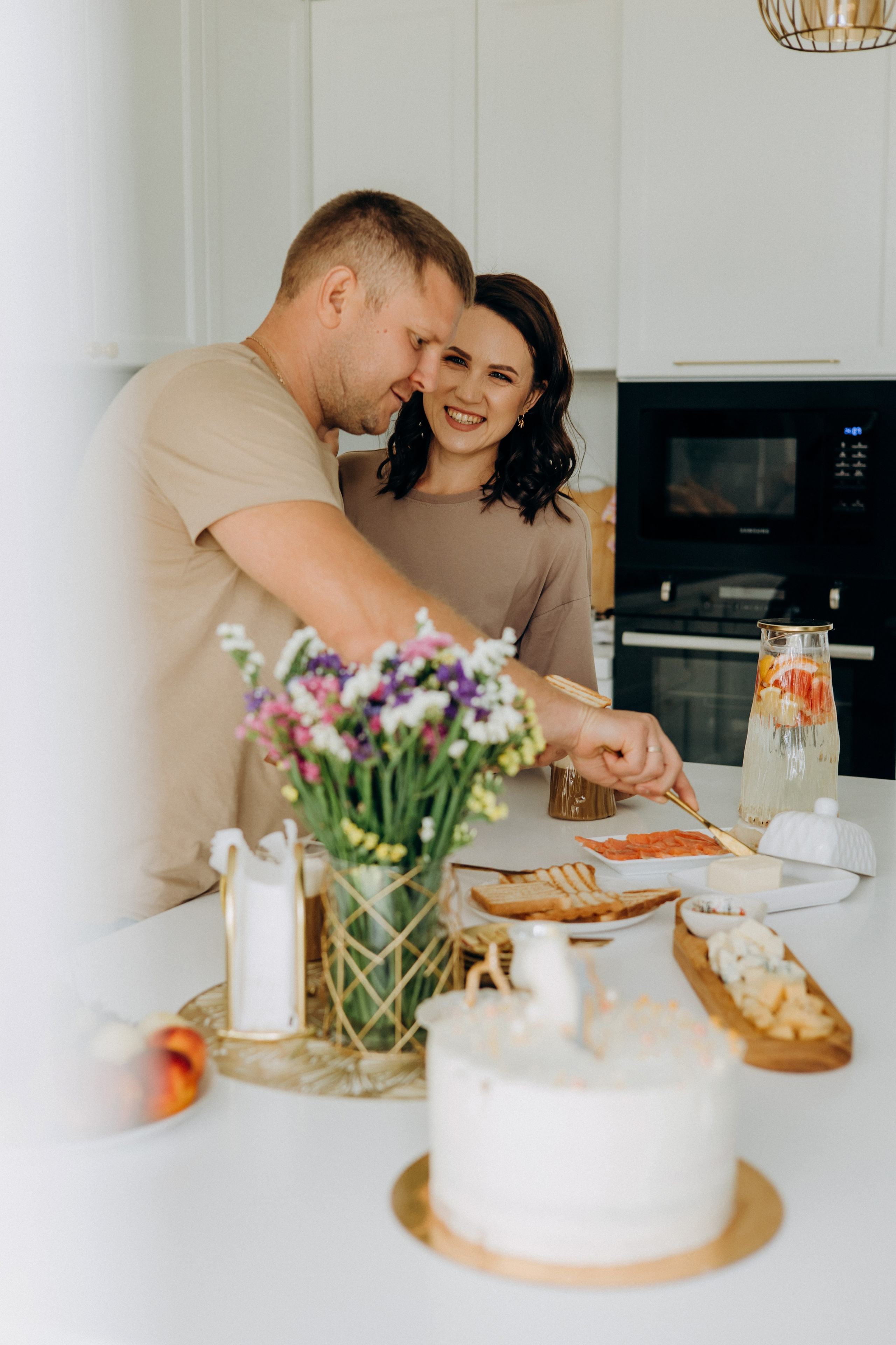 Праздничный завтрак в кругу семьи. Портретный и семейный фотограф в Воронеже Ксения Ремизова