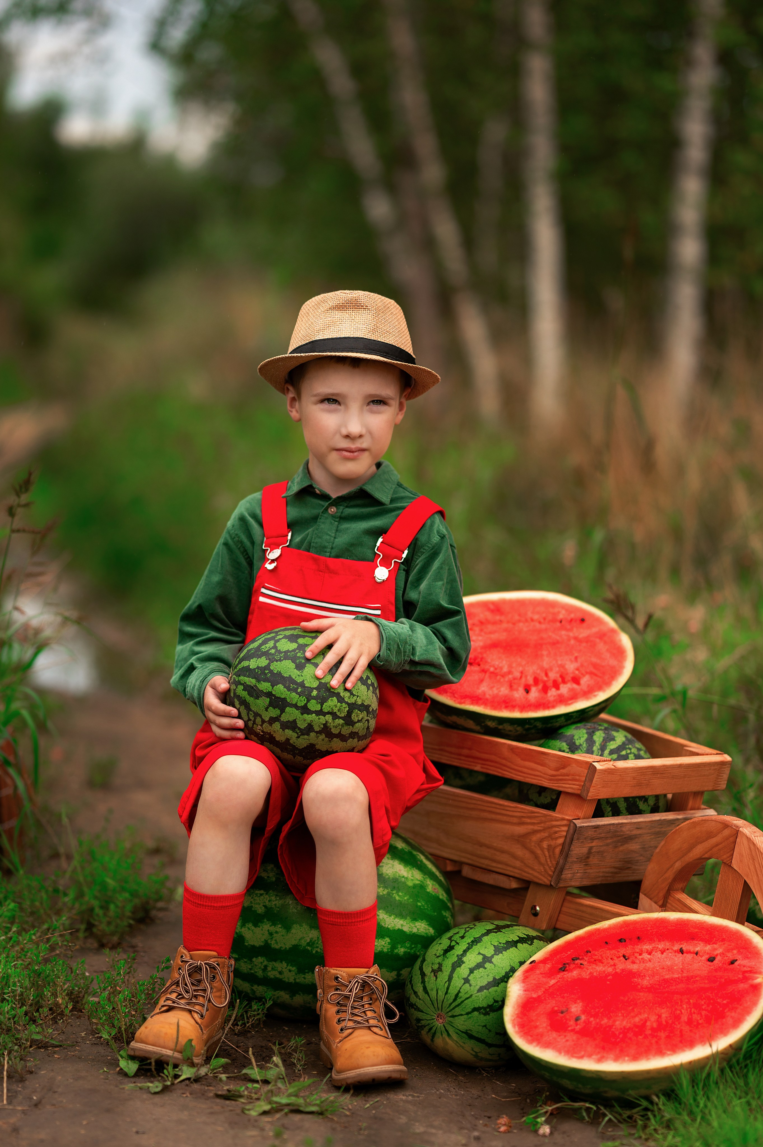 Фотопроект «Сочный арбуз». Детский и семейный фотограф г. Москва Оксана Катаджи