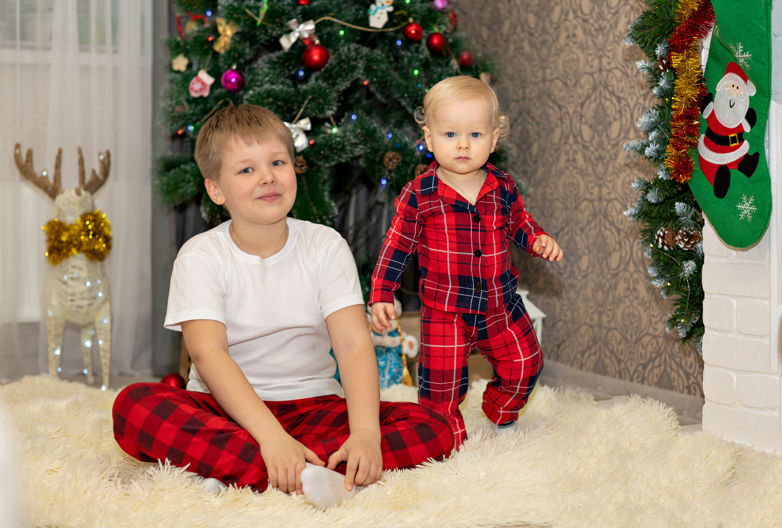 Новогодняя домашняя фотосессия. Детский и семейный фотограф г. Москва Оксана Катаджи