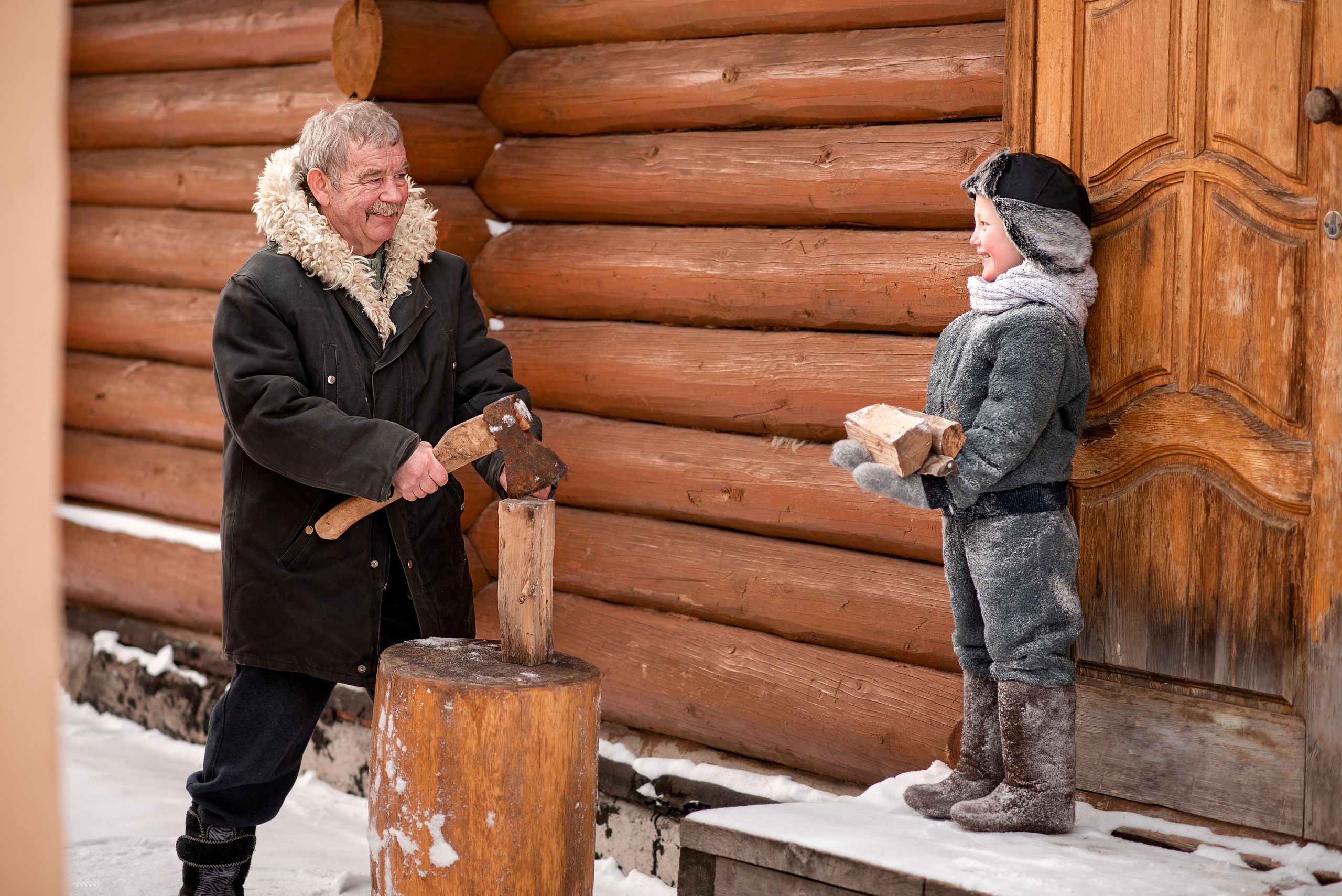 Тематическая семейная фотосессия в деревне. Семейный и детский фотограф в Туле Светлана Воронкова