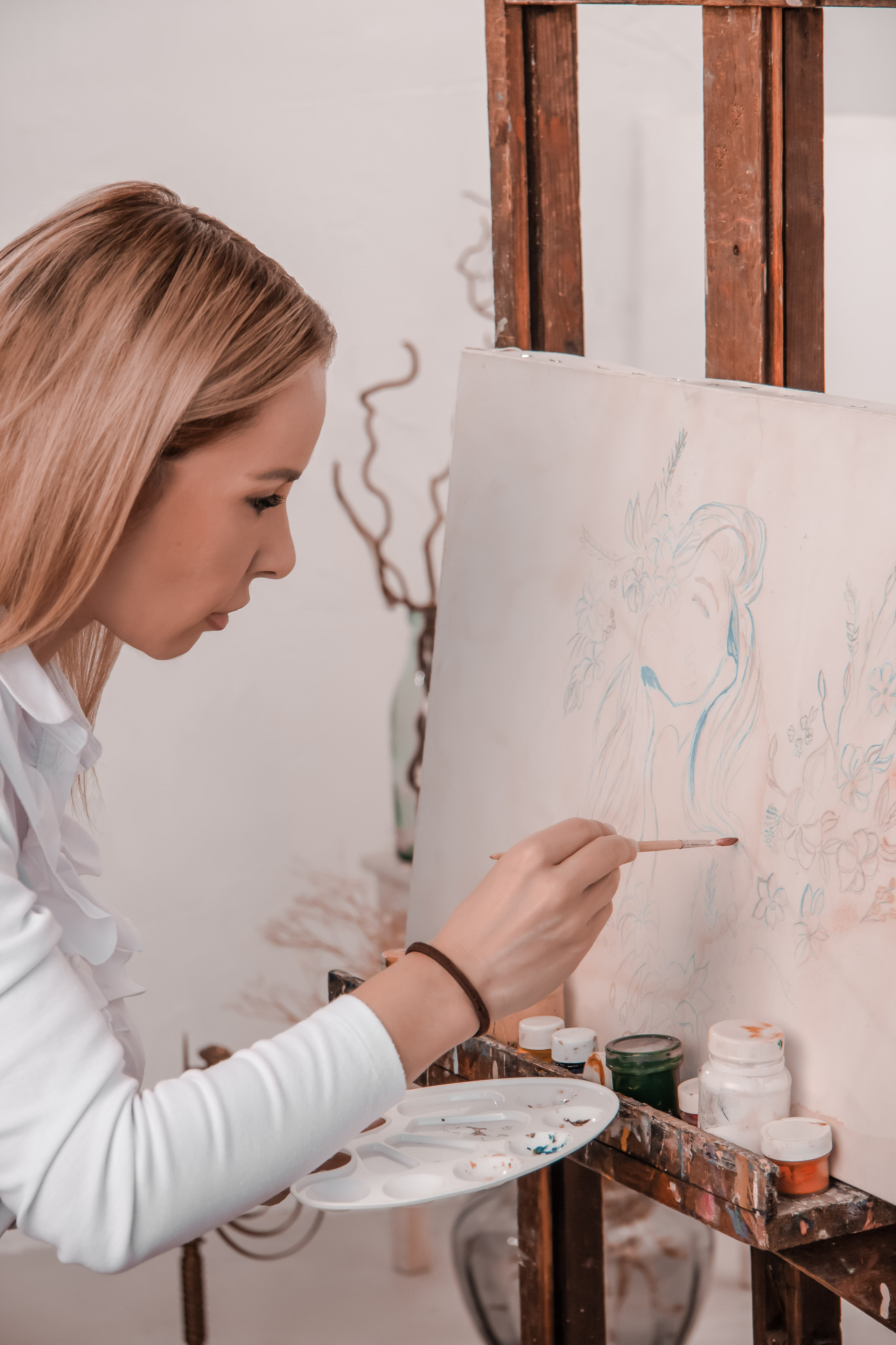 Фотосессия художника в Санкт-Петербурга. Портретный фотограф в Санкт-Петербурге Анастасия Епифанова