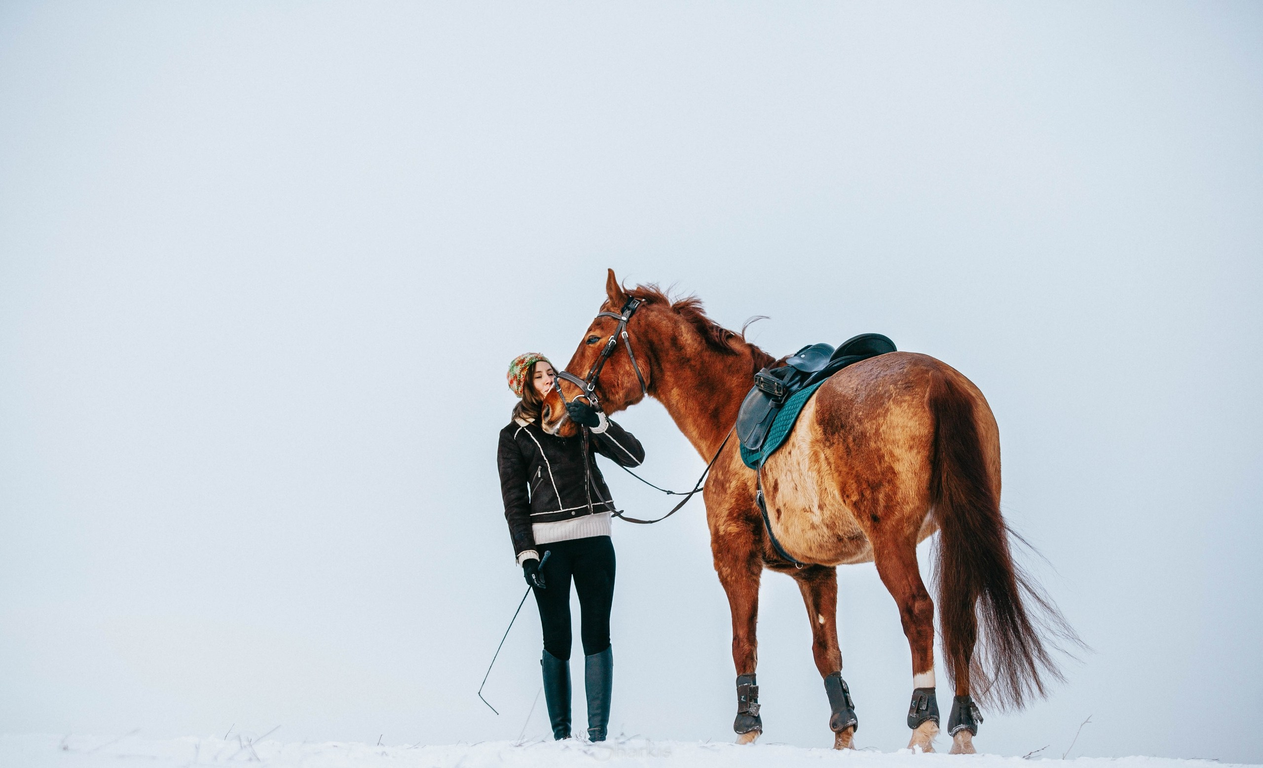 Ирина и Гепард. Фотограф Елизавета Филатова
