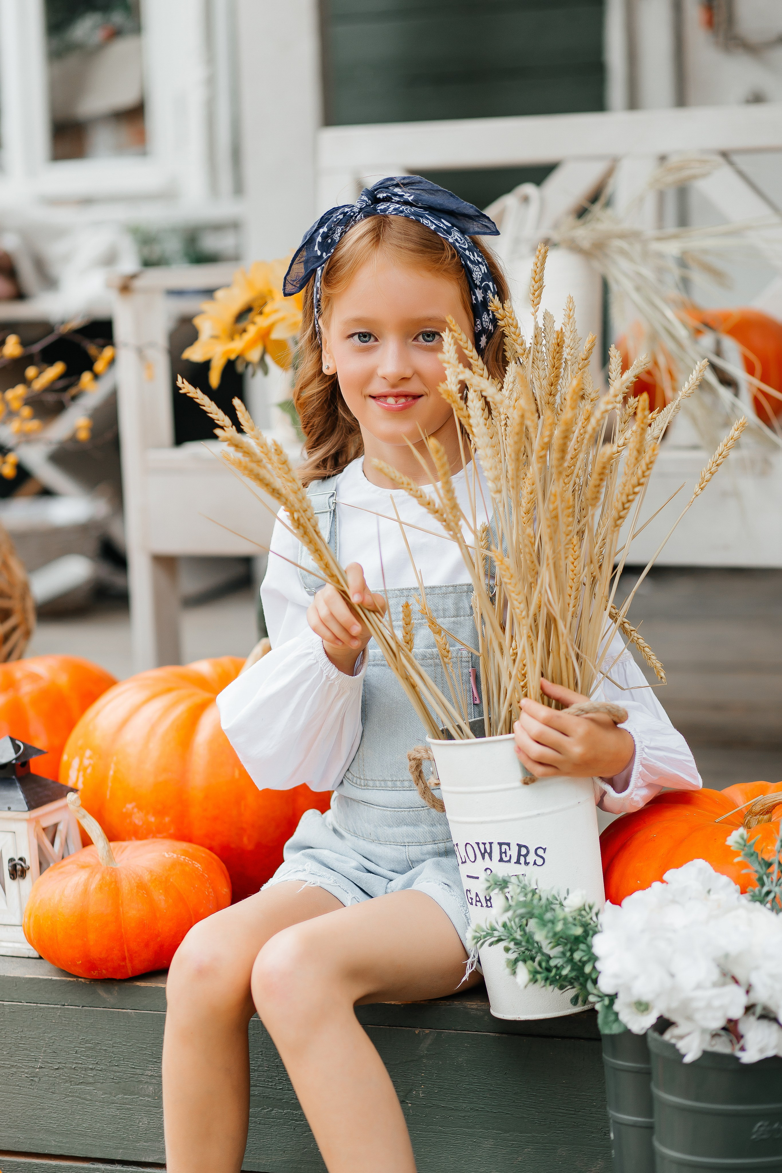 Осенняя детская фотосессия с арбузами. Фотограф в Подольске — Мария Бучнева