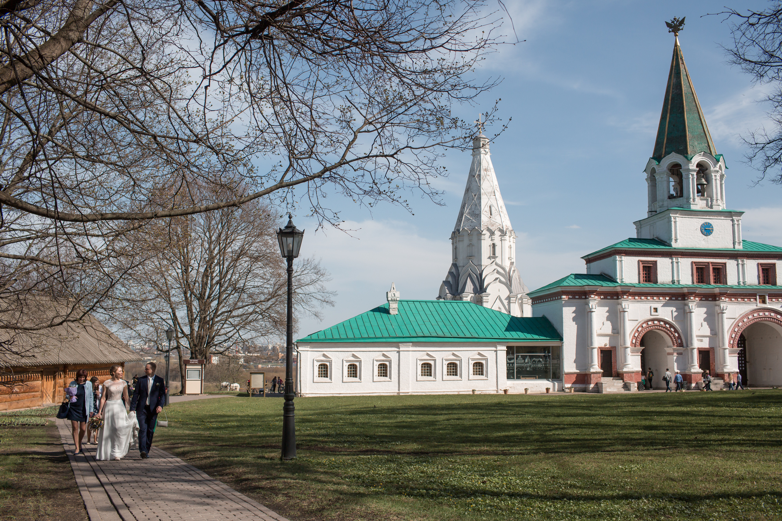 Свадьба Елена и Денис, Коломенское. Свадебный и репортажный фотограф (Москва, Королев и другие)