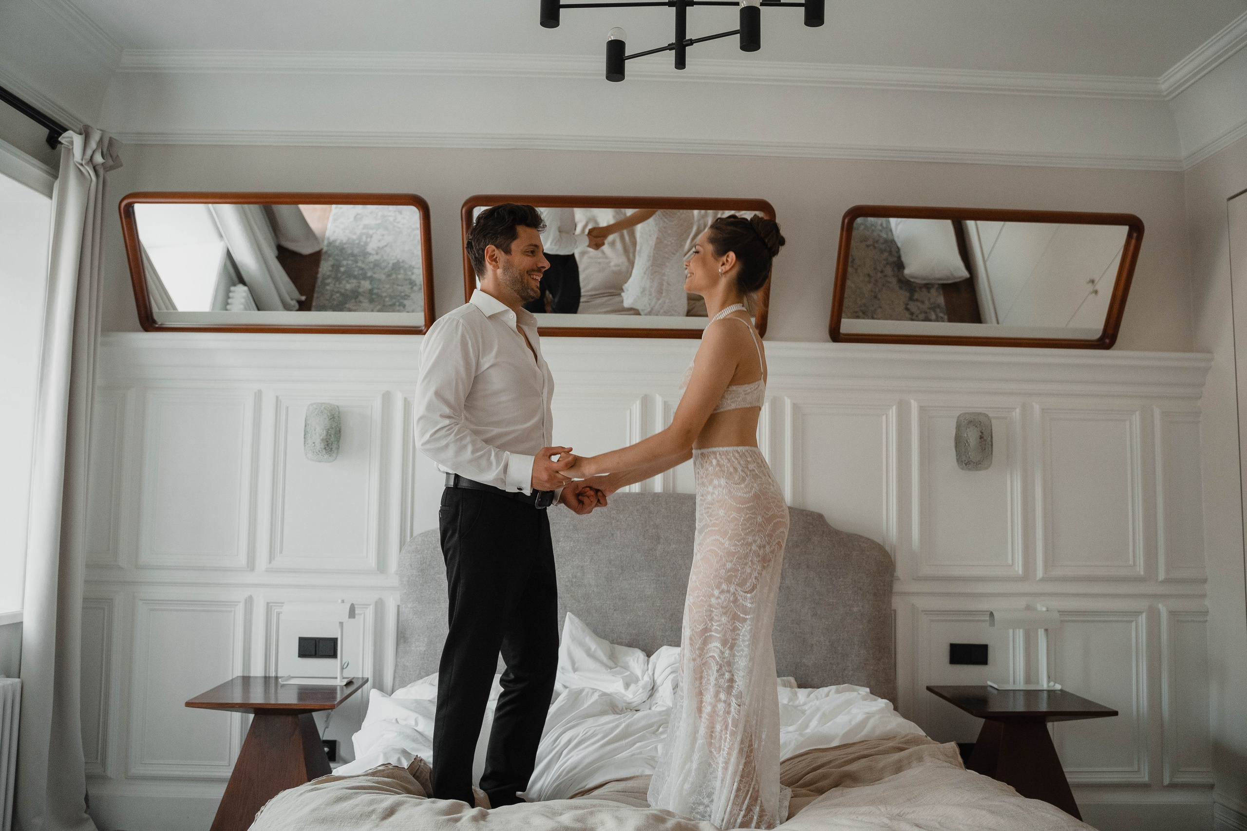 Совместные сборы в одной квартире…. Свадебный фотограф Казань Анастасия Доле