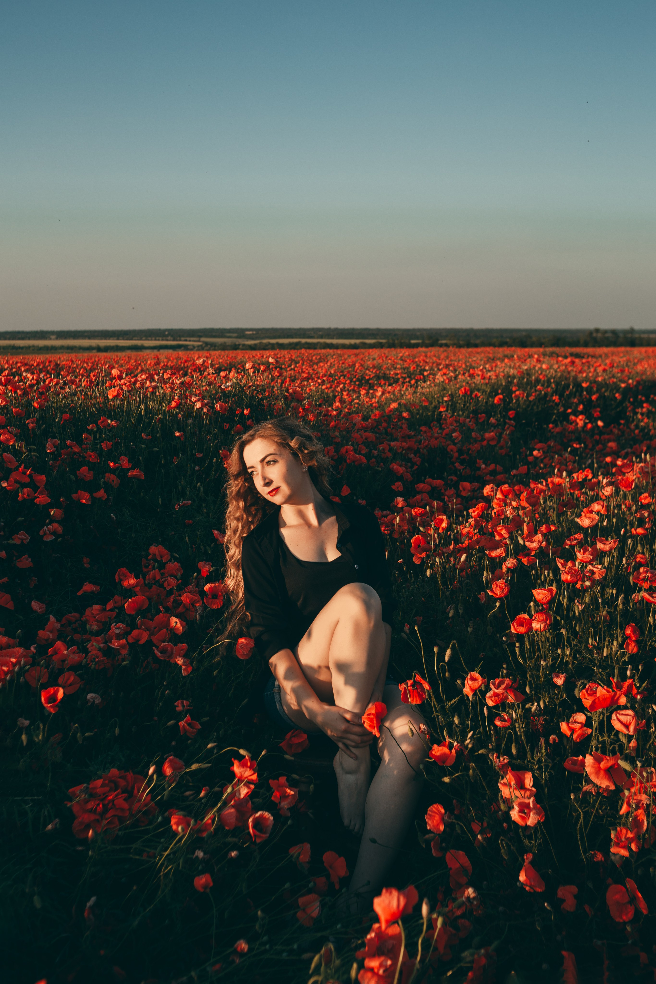 Фотосессия в маковом поле на закате. Свадебный и семейный фотограф в Краснодарском крае Мария Данилкина