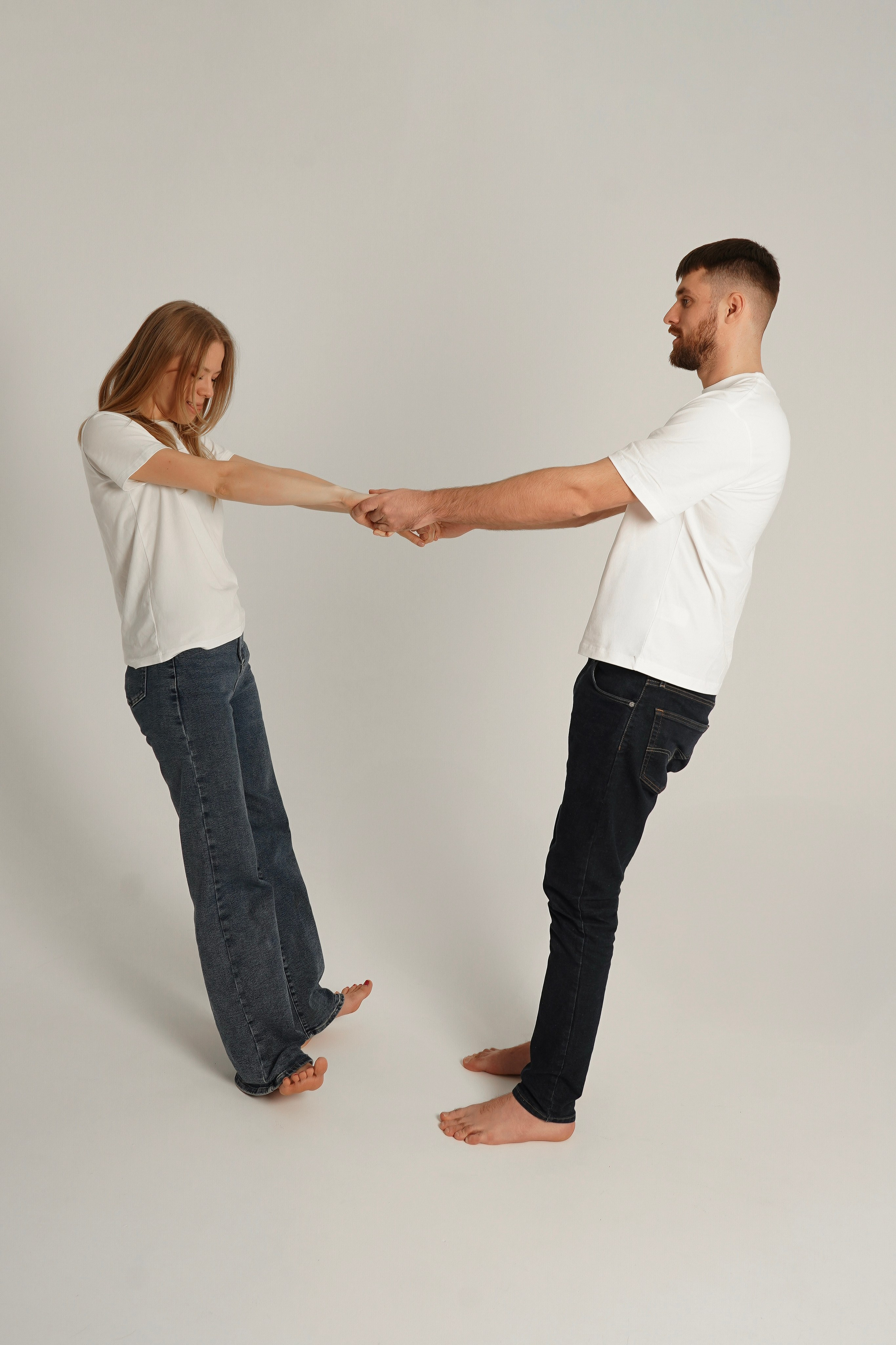 Съемка на циклораме. Юлия и Иван. Анна, фотограф Москва, Зеленоград