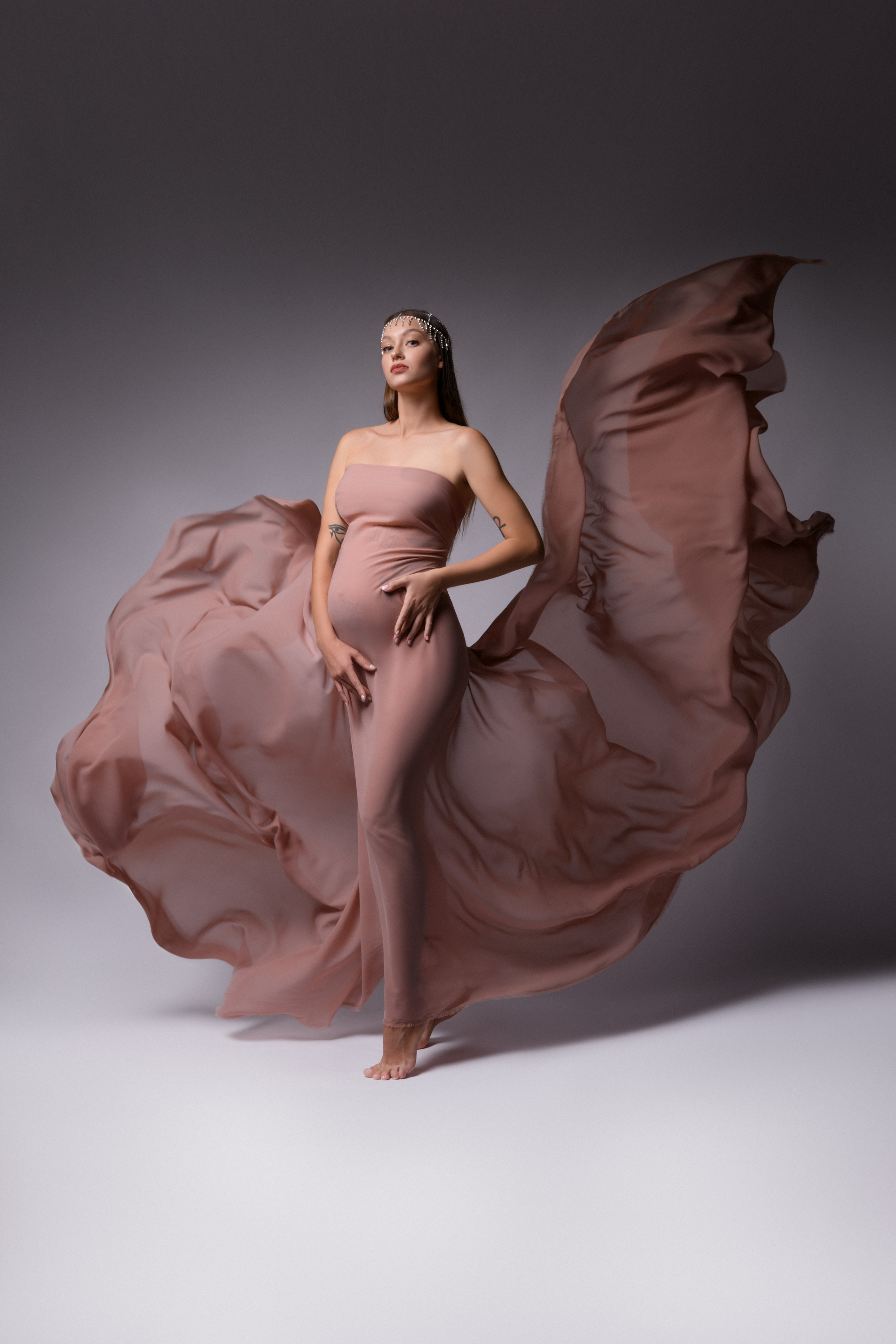 Кадры с летящей тканью. Фотограф беременности в Крыму Бобкова Ирина