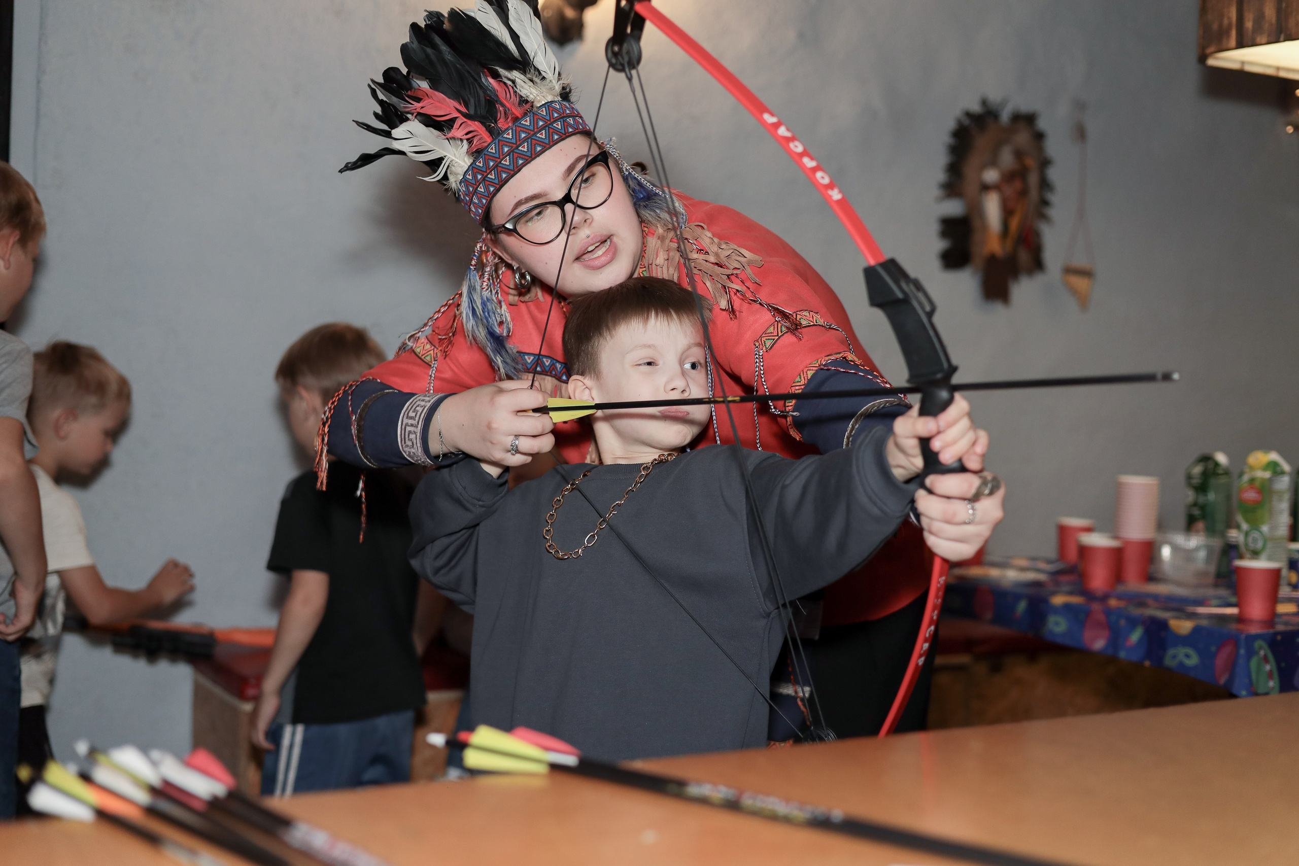 День рождение в стрелковом клубе. Фотограф Надршина Лилия