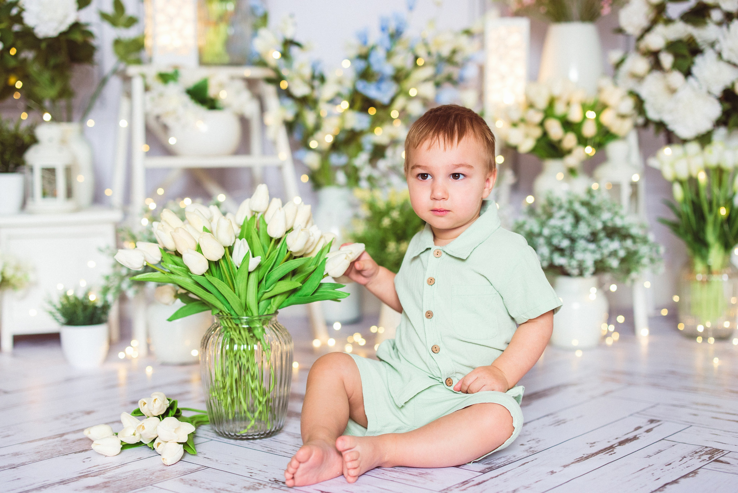 Детская фотосессия к 8 марта в фотостудии г. Краснодара. Семейный и детский фотограф в Краснодаре Анна Трашкова