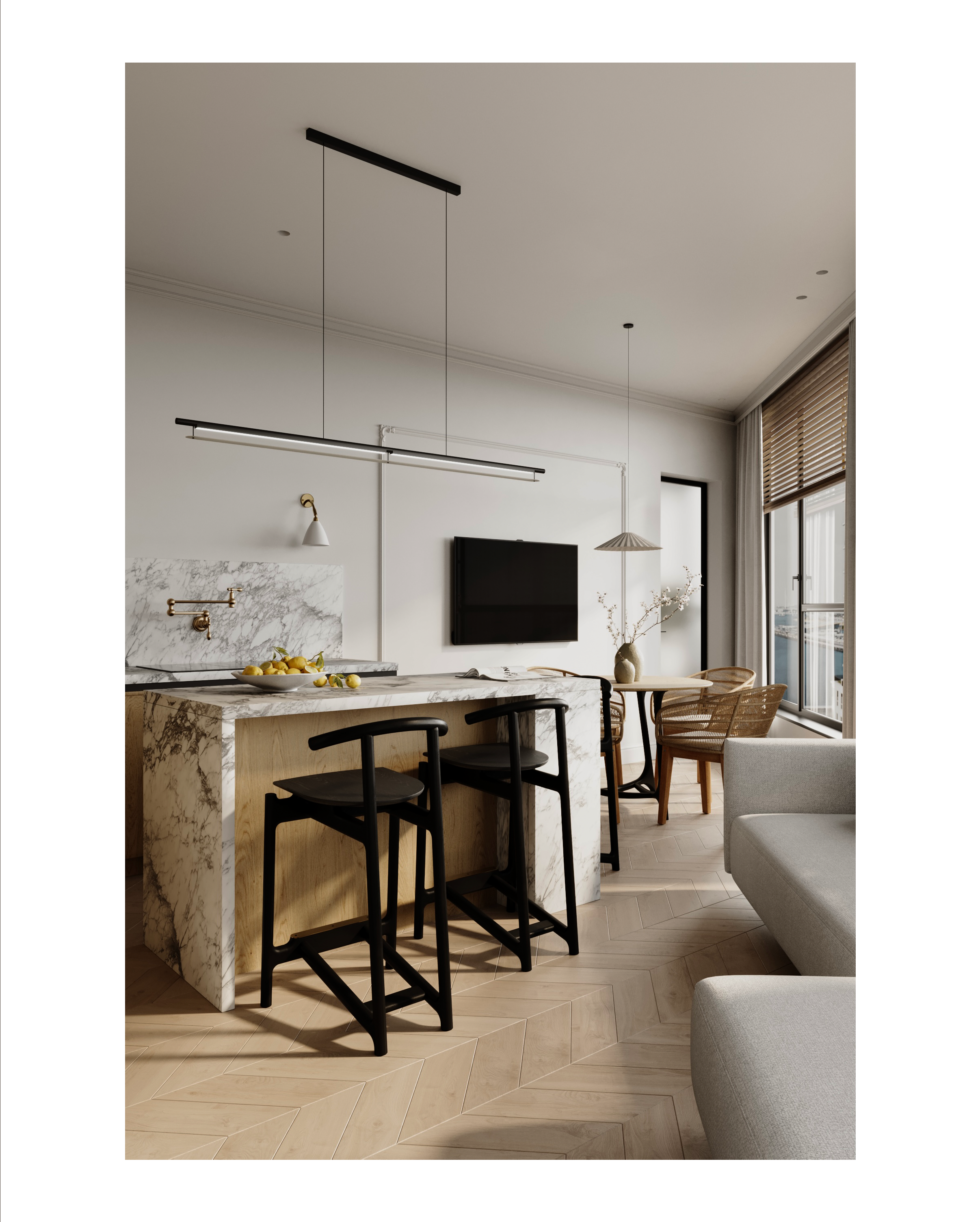 Apartments in Golden city GloraX, Saint Petersburg. Cg artist Shchapov Dmitry