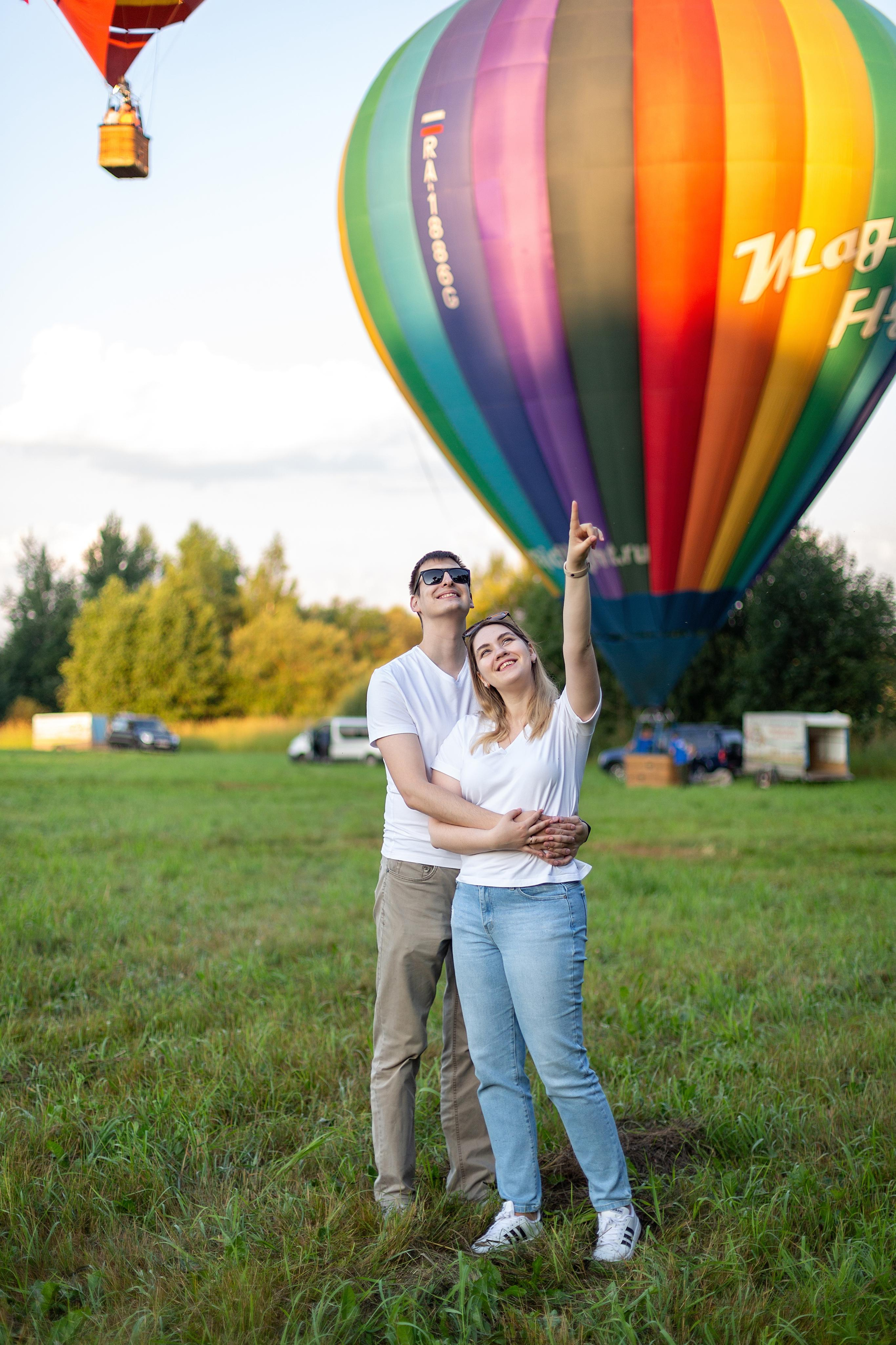 Воздушный шар. Свадебный и семейный фотограф
