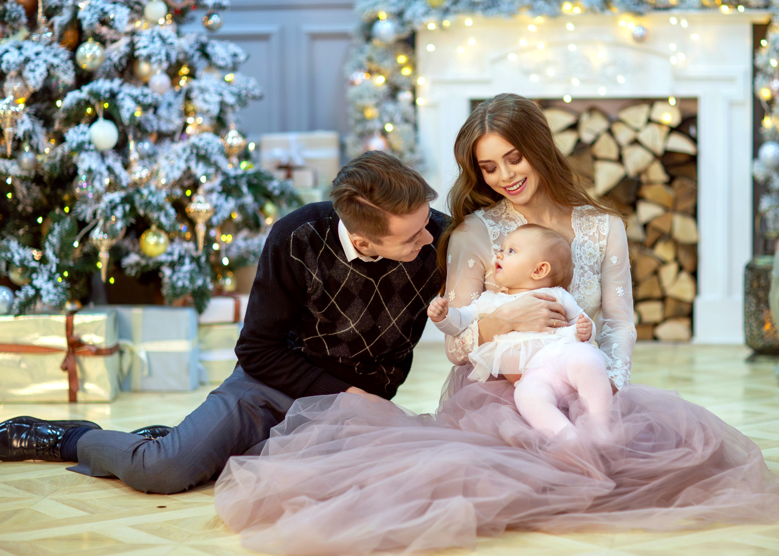 Семейная новогодняя съемка Анастасии. Семейный и детский фотограф в Москве Юлия
