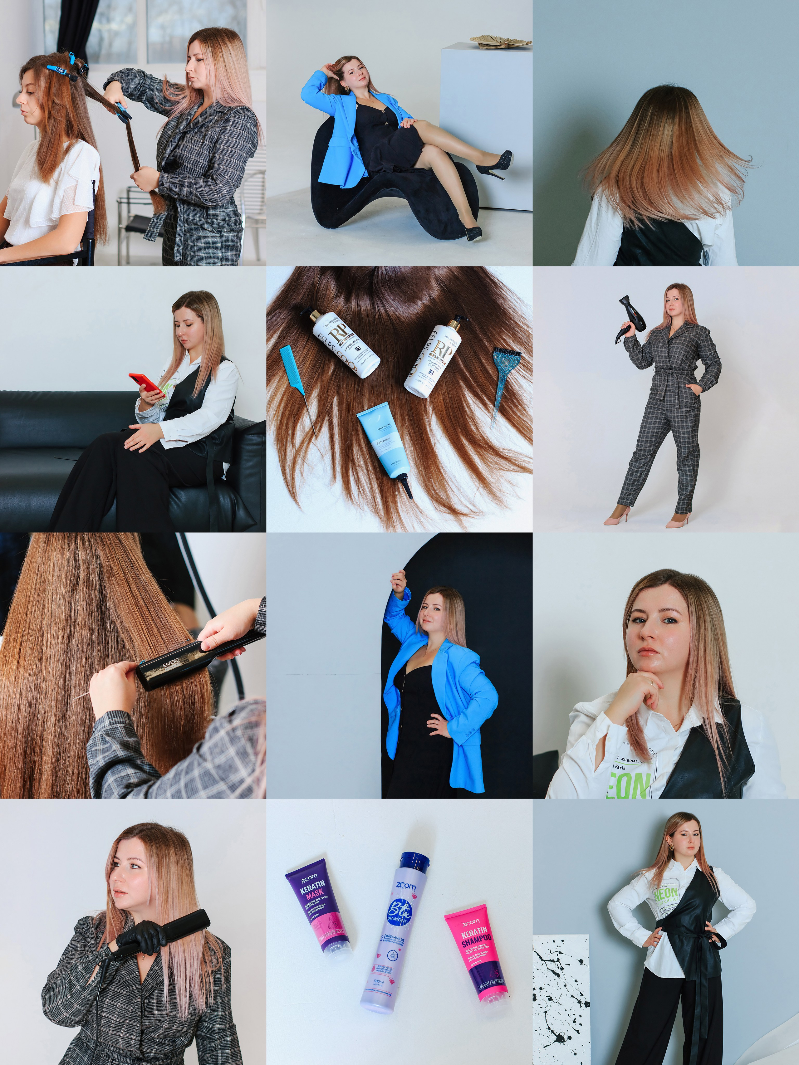 Контентная фотосессия для мастера по кератину. Контентный фотограф в Перми Натали Кытманова