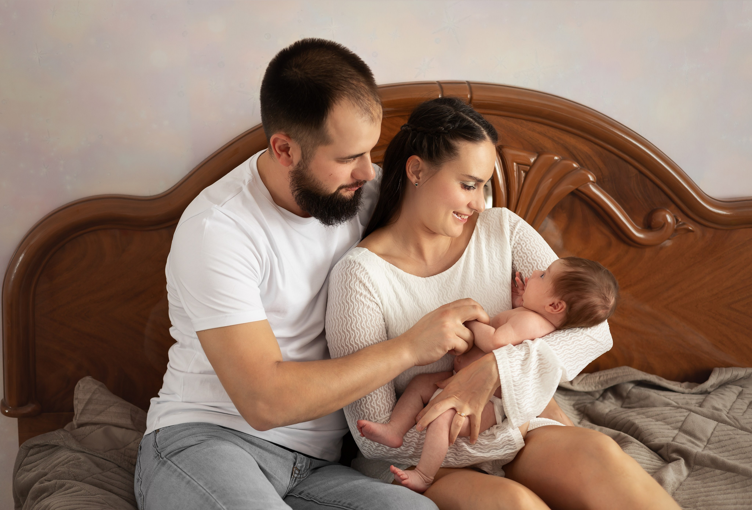 Фотосессия новорожденноых лайфстайл. Фотограф новорожденных в Ижевске Анастасия Преснякова