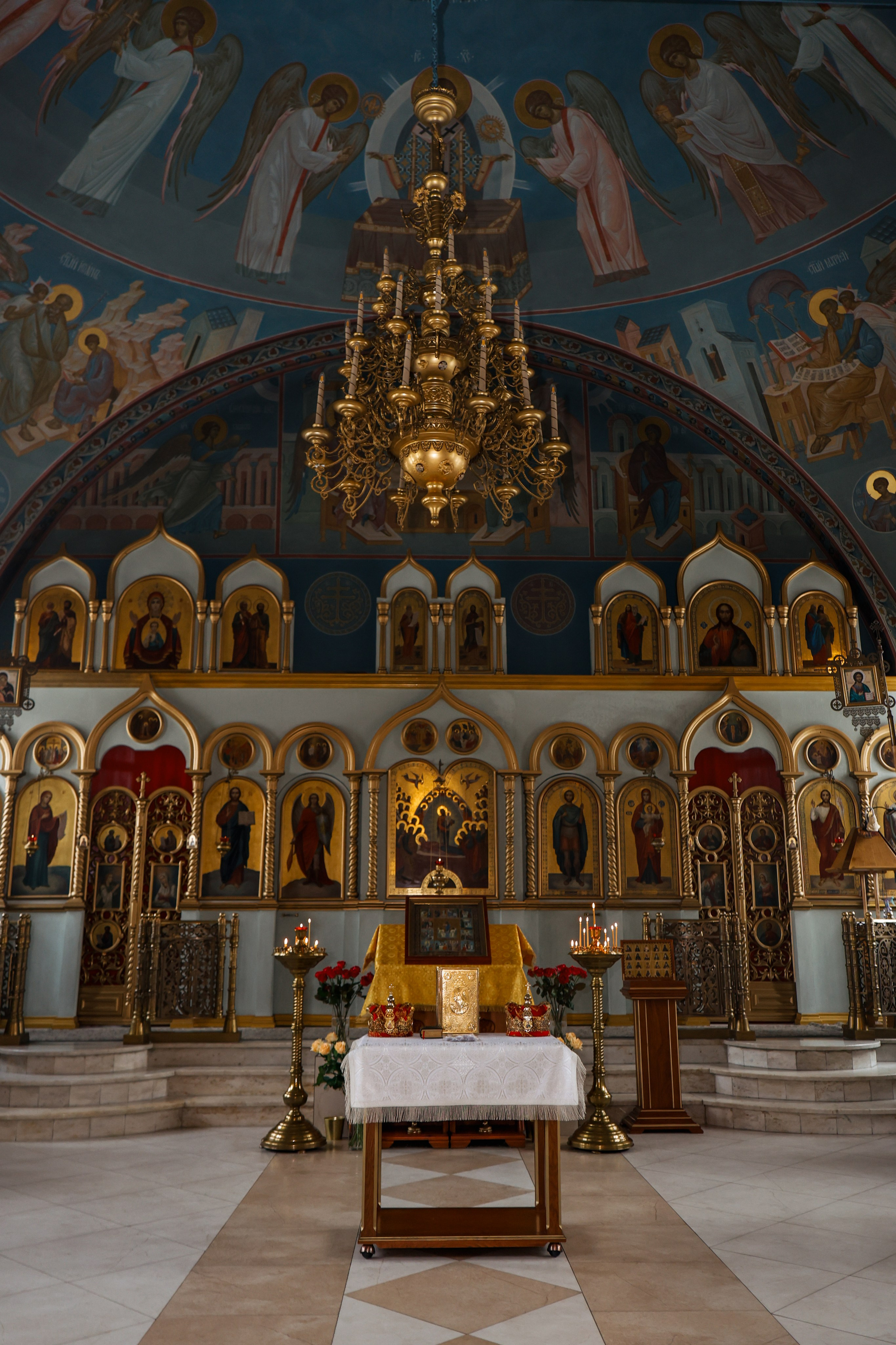 Венчание в Церкви Успения Пресвятой Богородицы в Химках. Фотограф Анастасия Залевская