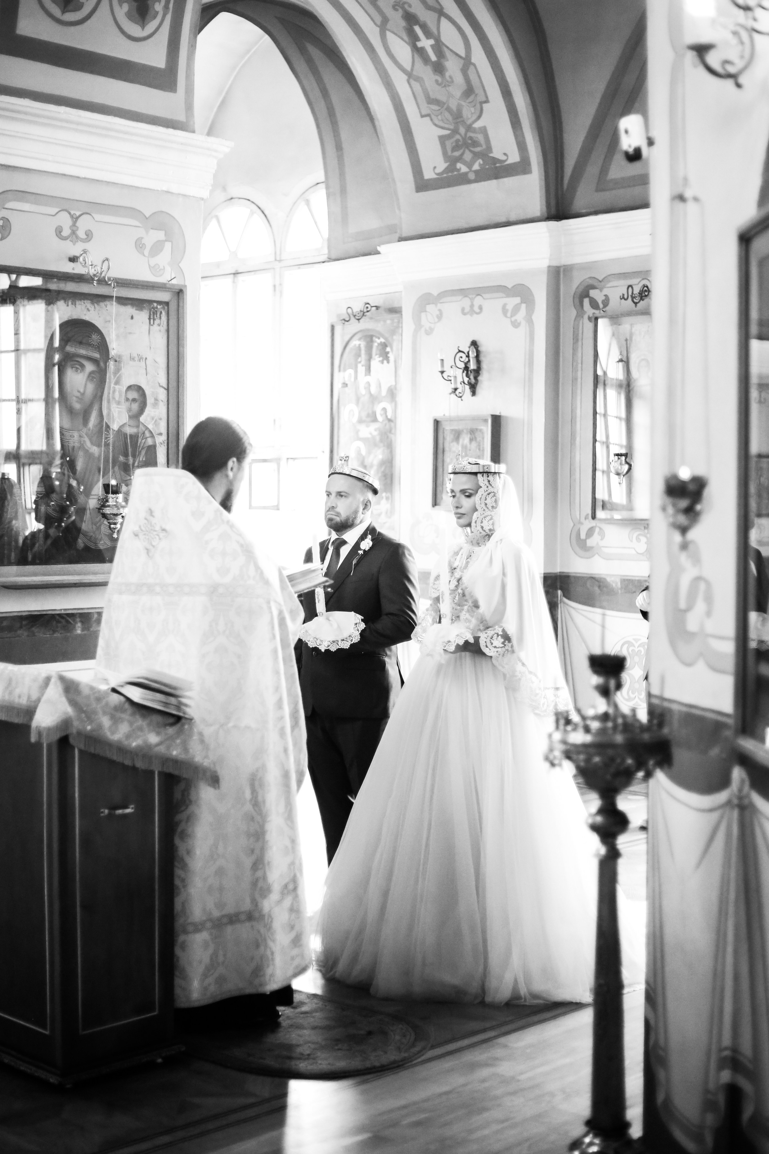 Венчание в Никольском Храме Зеленоград. Фотограф Анастасия Залевская