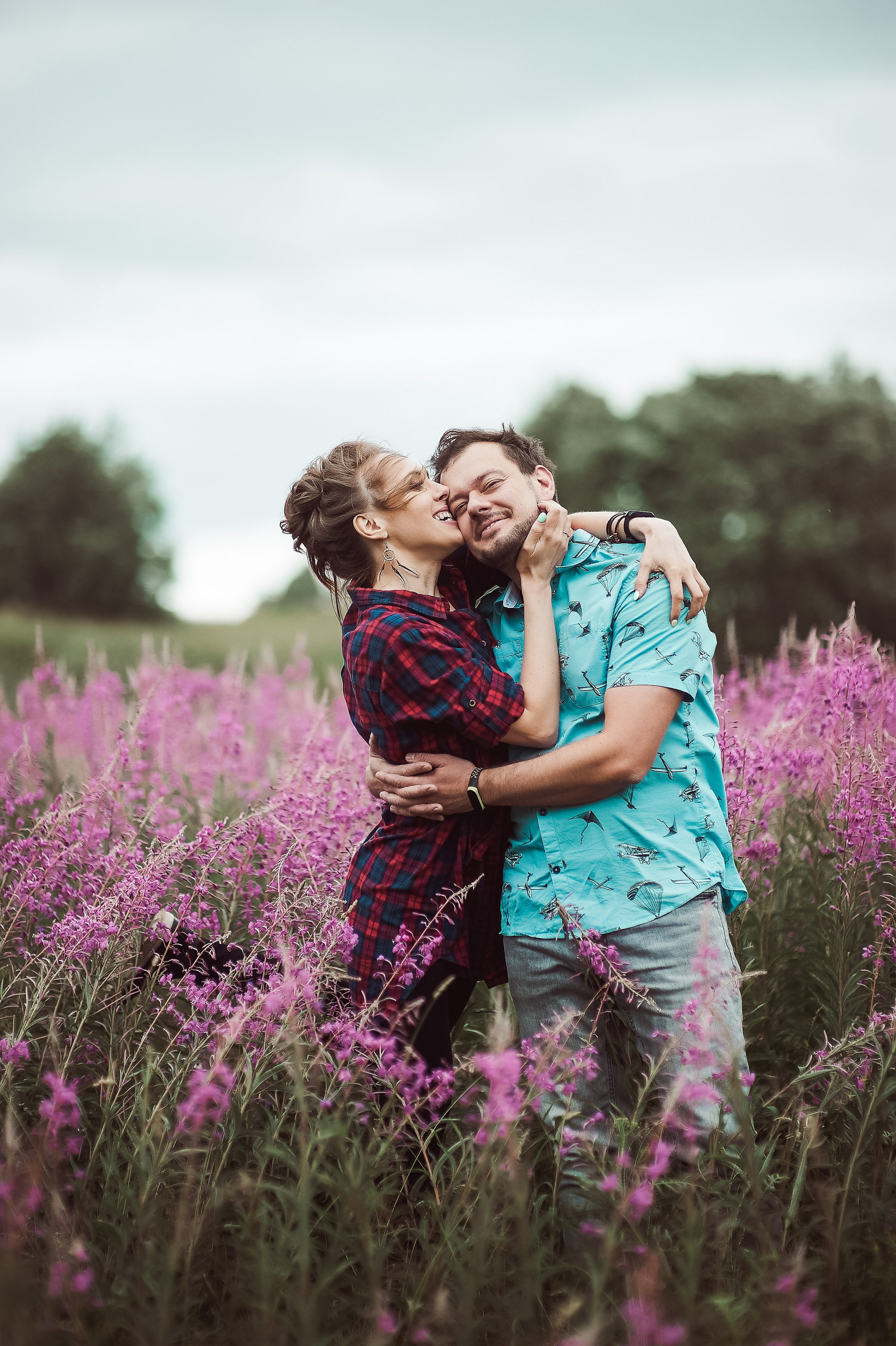Александра и Вячеслав (фотосессия Love story на природе). Портретный, семейный и свадебный фотограф в Санкт-Петербурге и в Пушкине Ширяев Денис