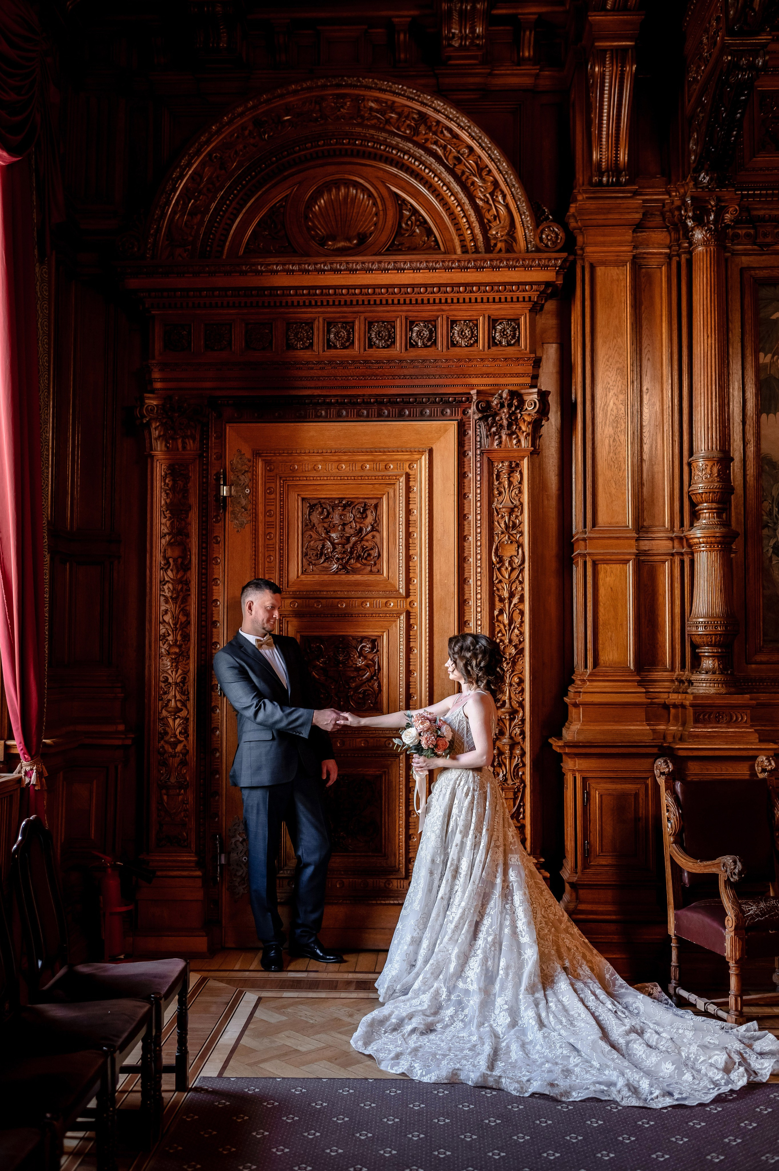 Елена и Дмитрий (свадебная фотосессия в Доме Архитектора — особняке Половцова). Портретный, семейный и свадебный фотограф в Санкт-Петербурге и в Пушкине Ширяев Денис