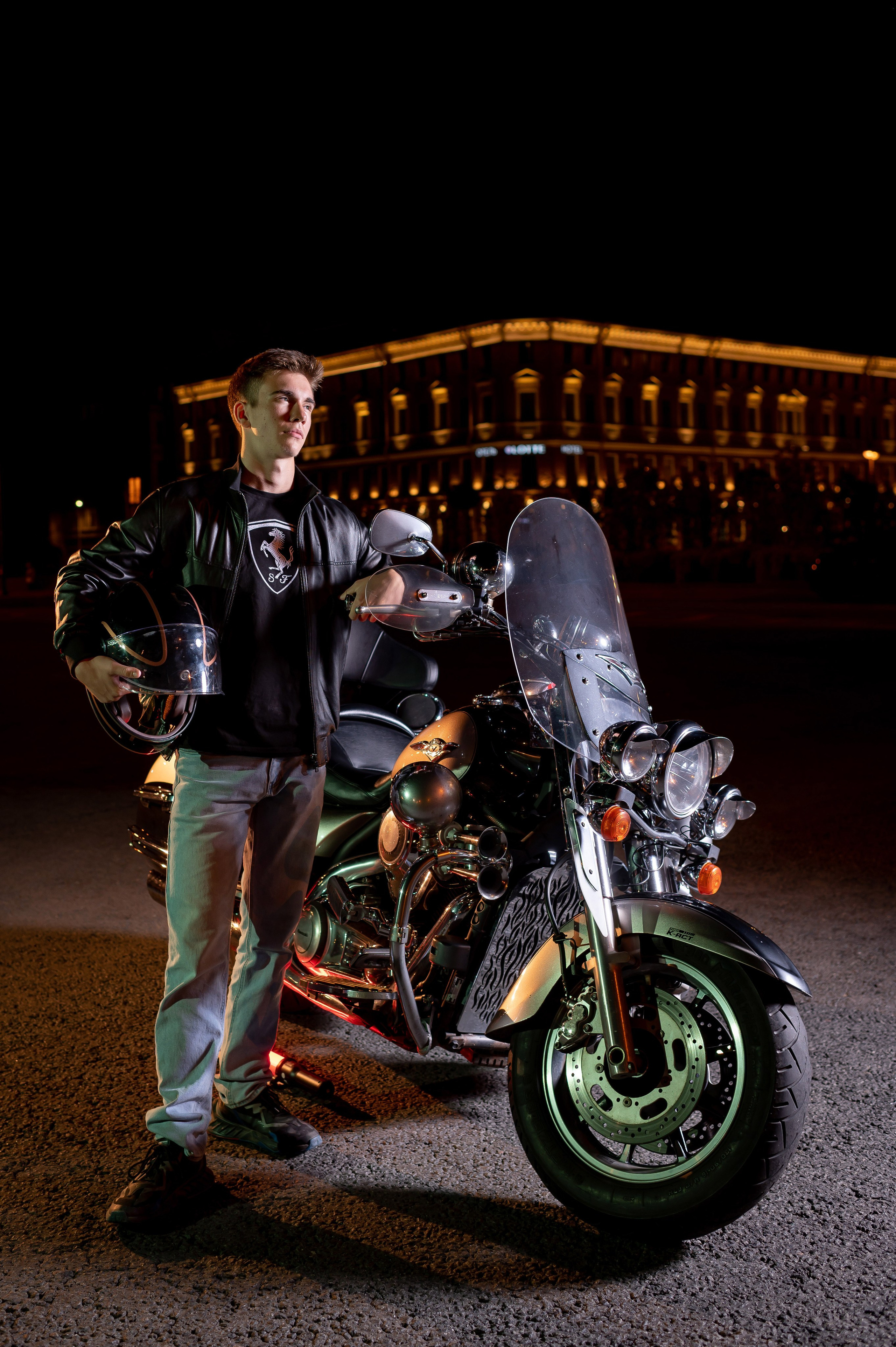 Фотосессия с мотоциклом. Портретный, семейный и свадебный фотограф в Санкт-Петербурге и в Пушкине Ширяев Денис