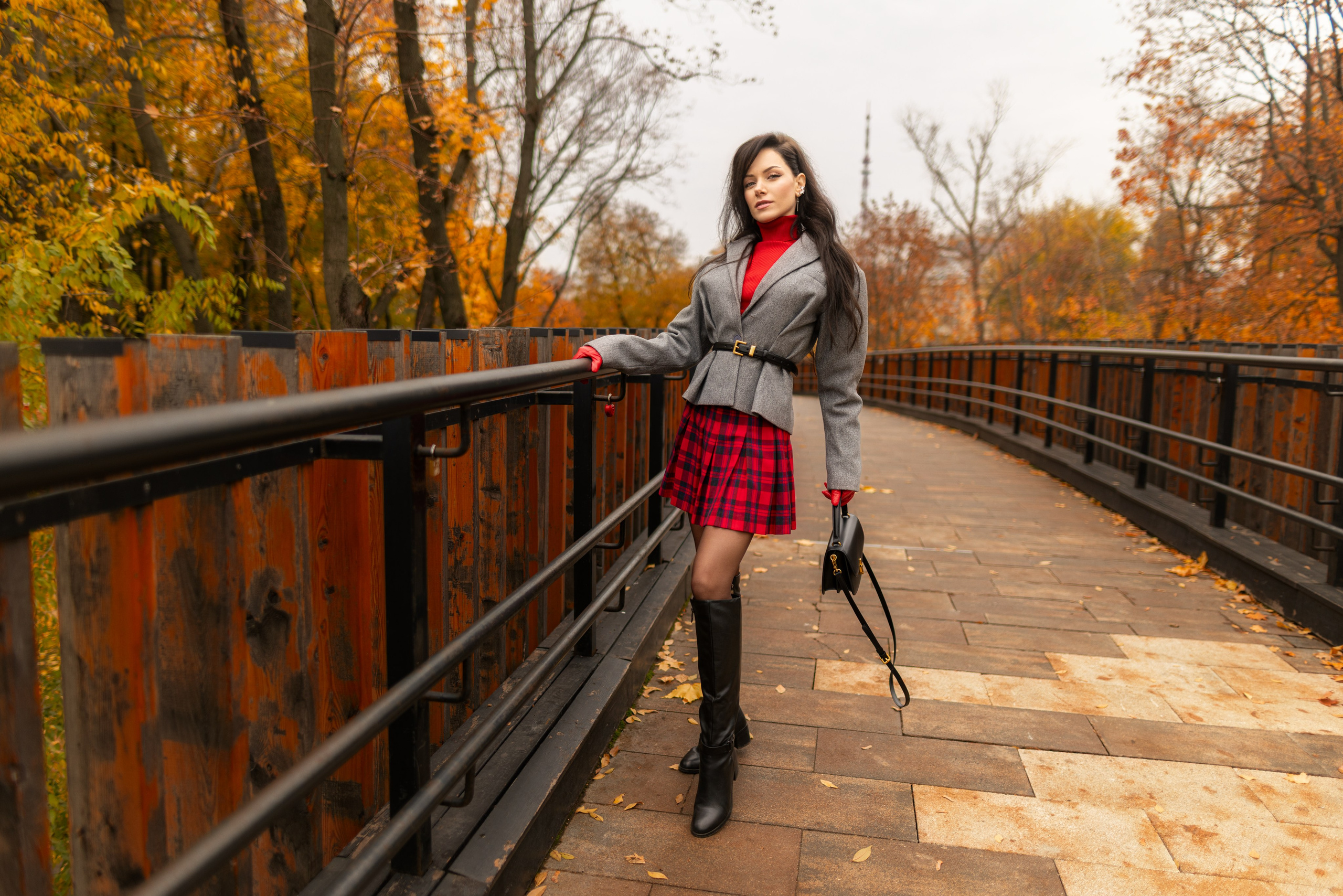 Фотосет с Екатериной в парке на осеннюю тему для «себя»