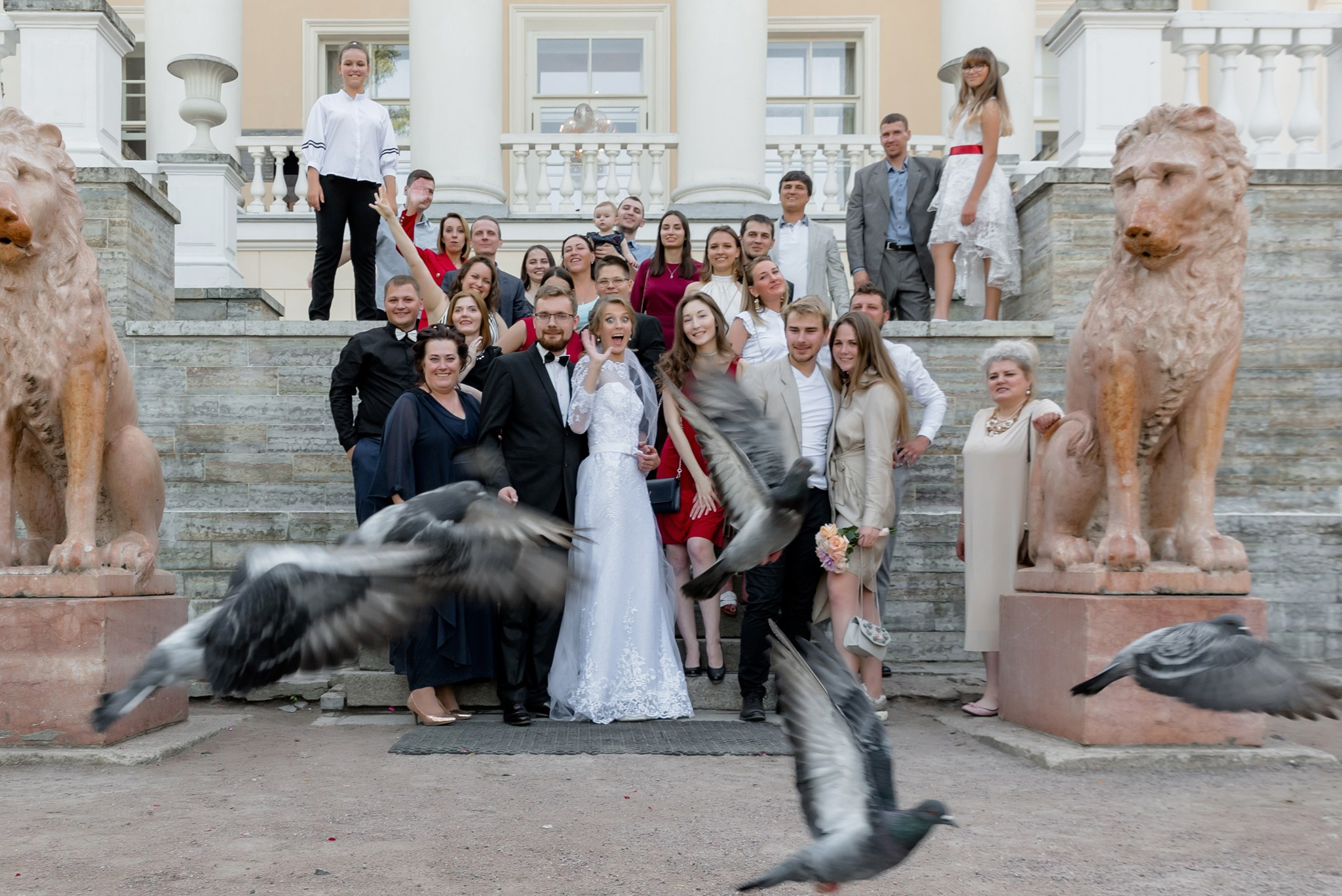 Свадебная фотосессия в третьем Дворце бракосочетания