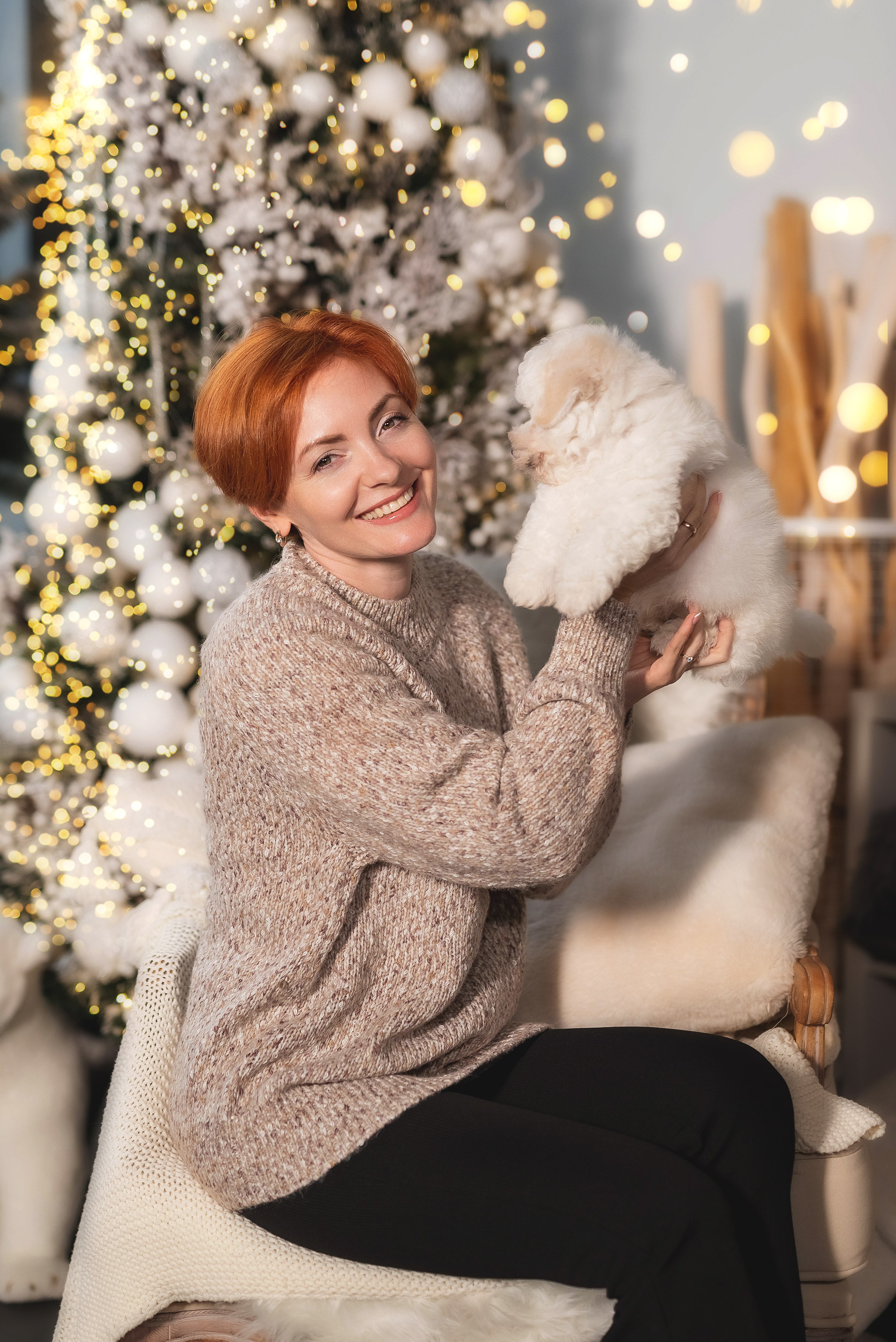 Фотосессия с бишонами. Семейный, детский фотограф в Воронеже Анна Никитина