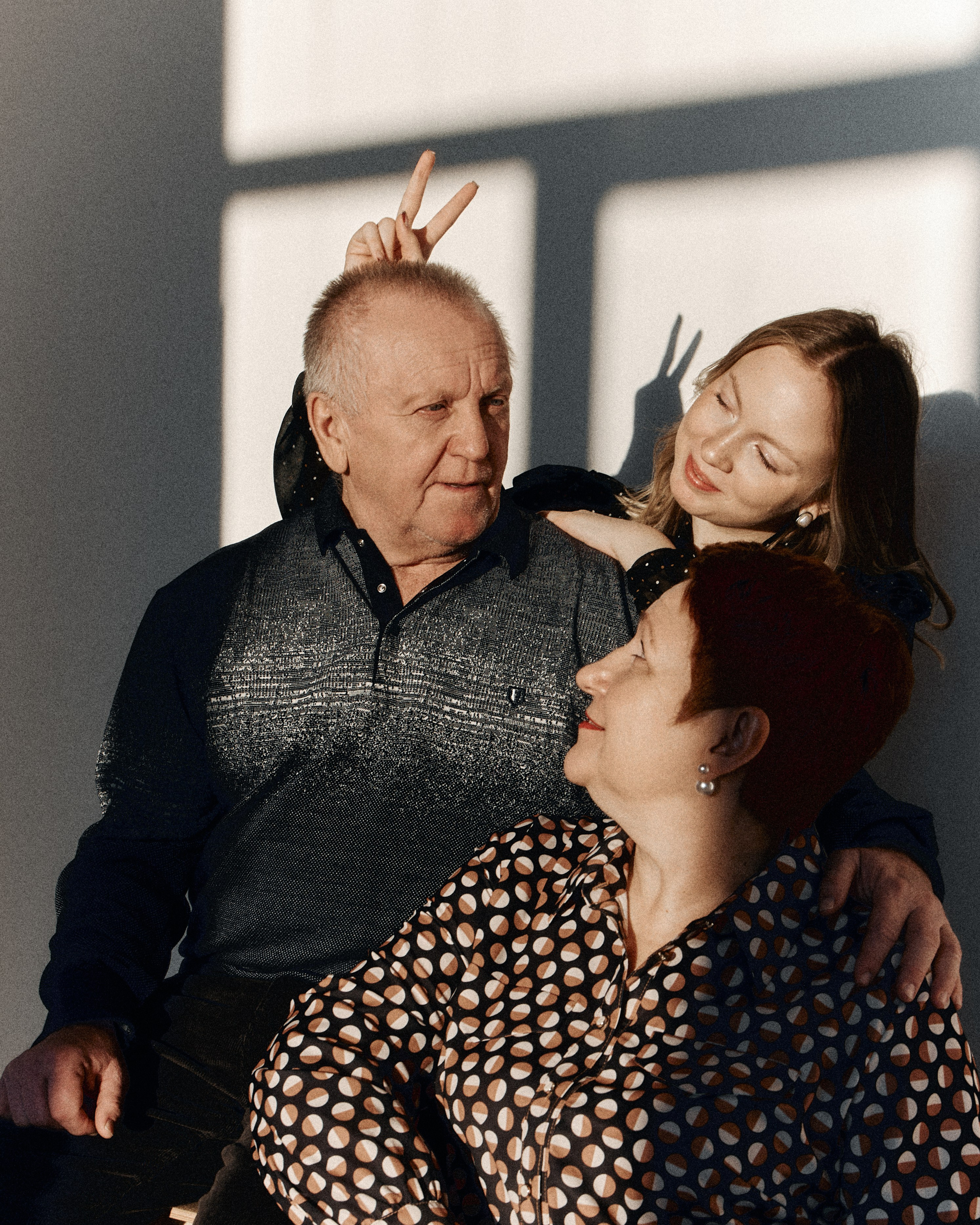 Вера с родителями. Фотограф Мария Мазунина