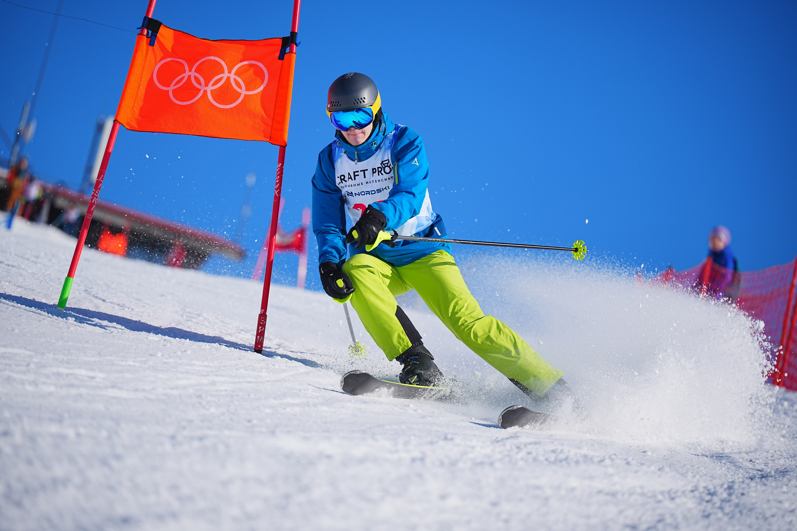 Шуколово. Открытое Первенство МФТИ по горным лыжам. GS, Telemark, 2024. Фотограф Студитский Евгений