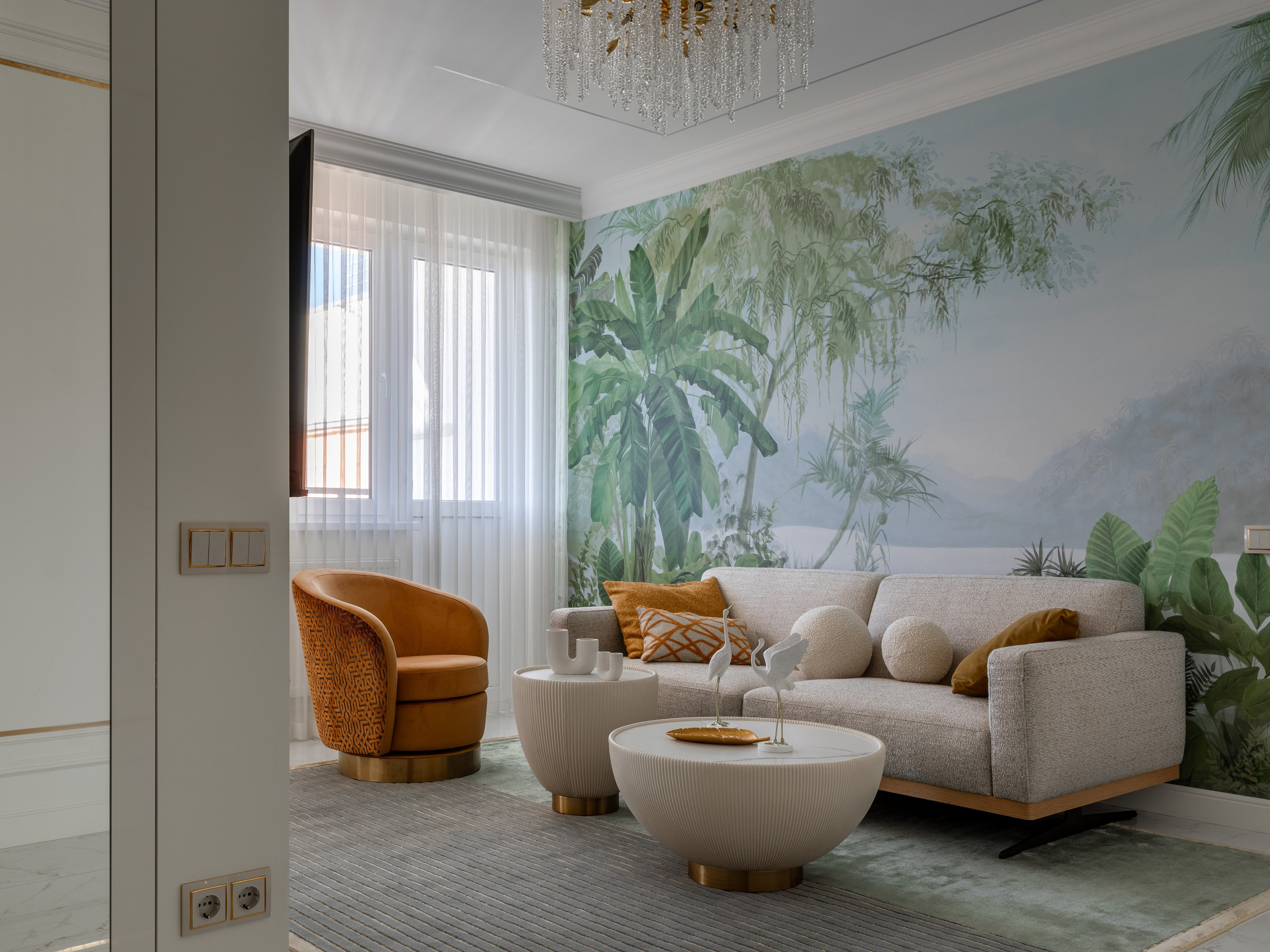 Дизайн проект Екатерины Бондаревой @atmosfera_sochi_studio_ Трехкомнатная квартира в ЖК "Фрукты". Интерьерный фотограф в Москве