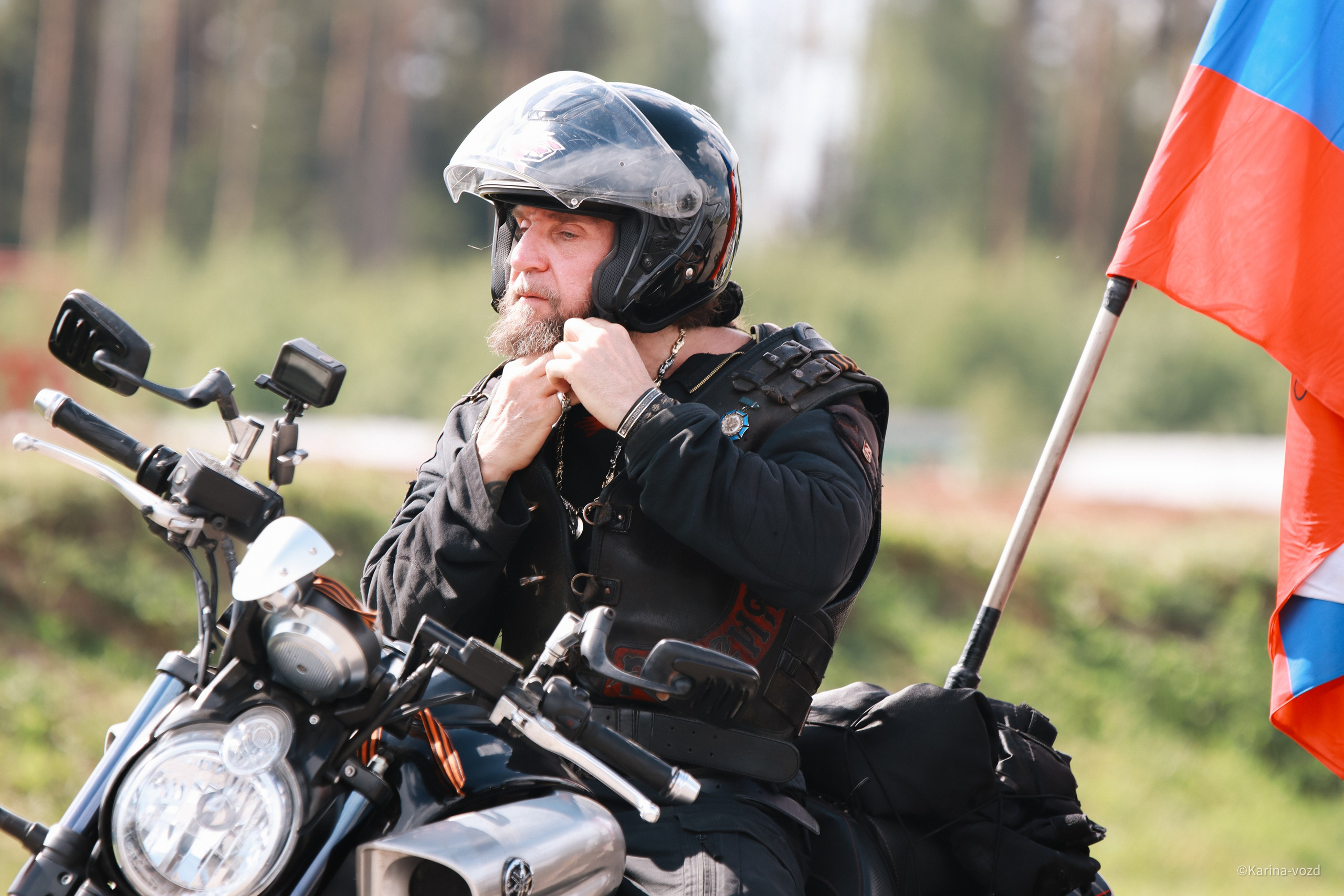 36-ти летие мотоклуба «Ночные Волки». Репортажный фотограф в Москве и Зеленограде Karina-vozd