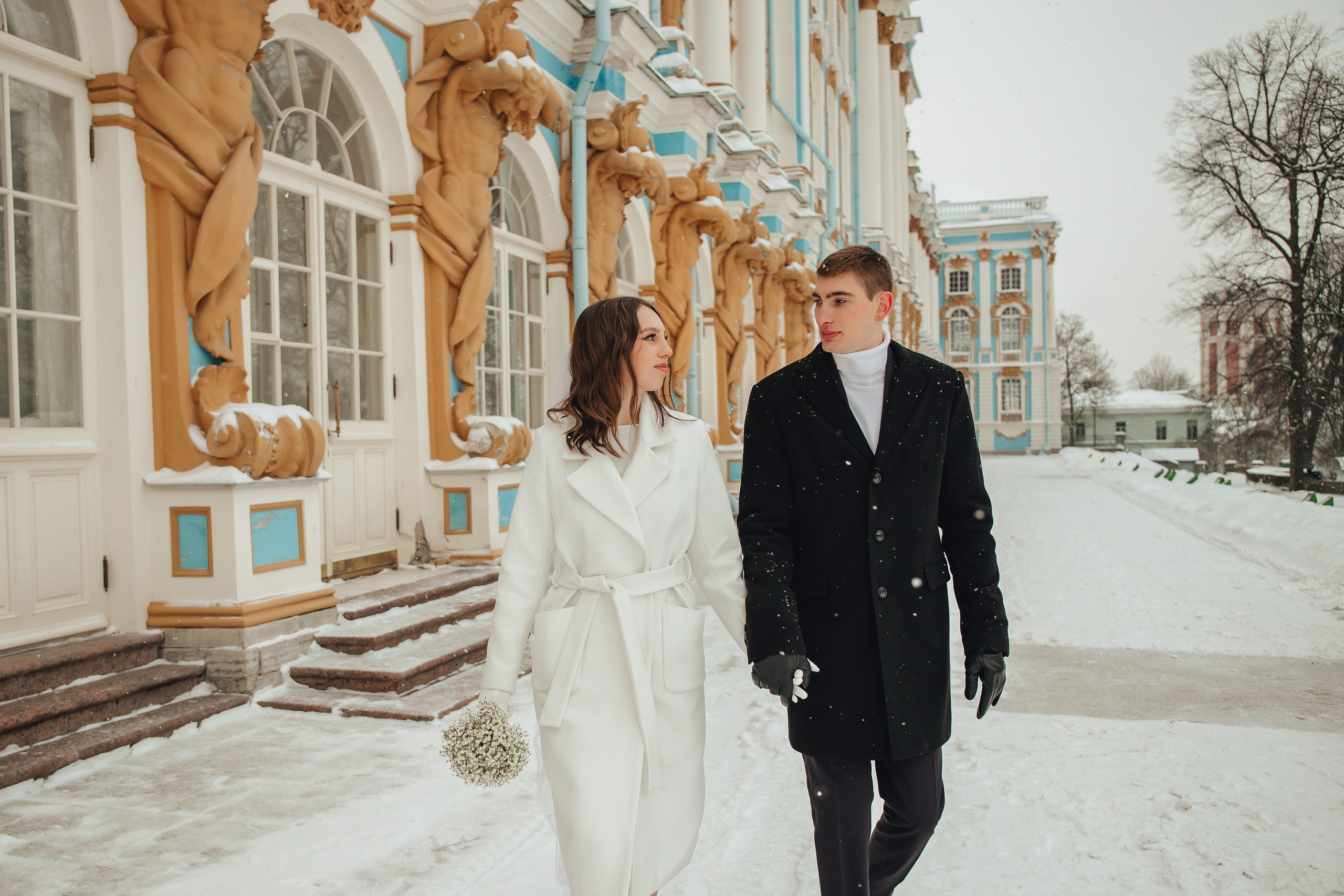 Андрей & Соня. Царское Село, зима. Свадебный и семейный фотограф Пушкин Царское Село СПБ Питер Санкт-Петербург и Рязань Ольга Козлова