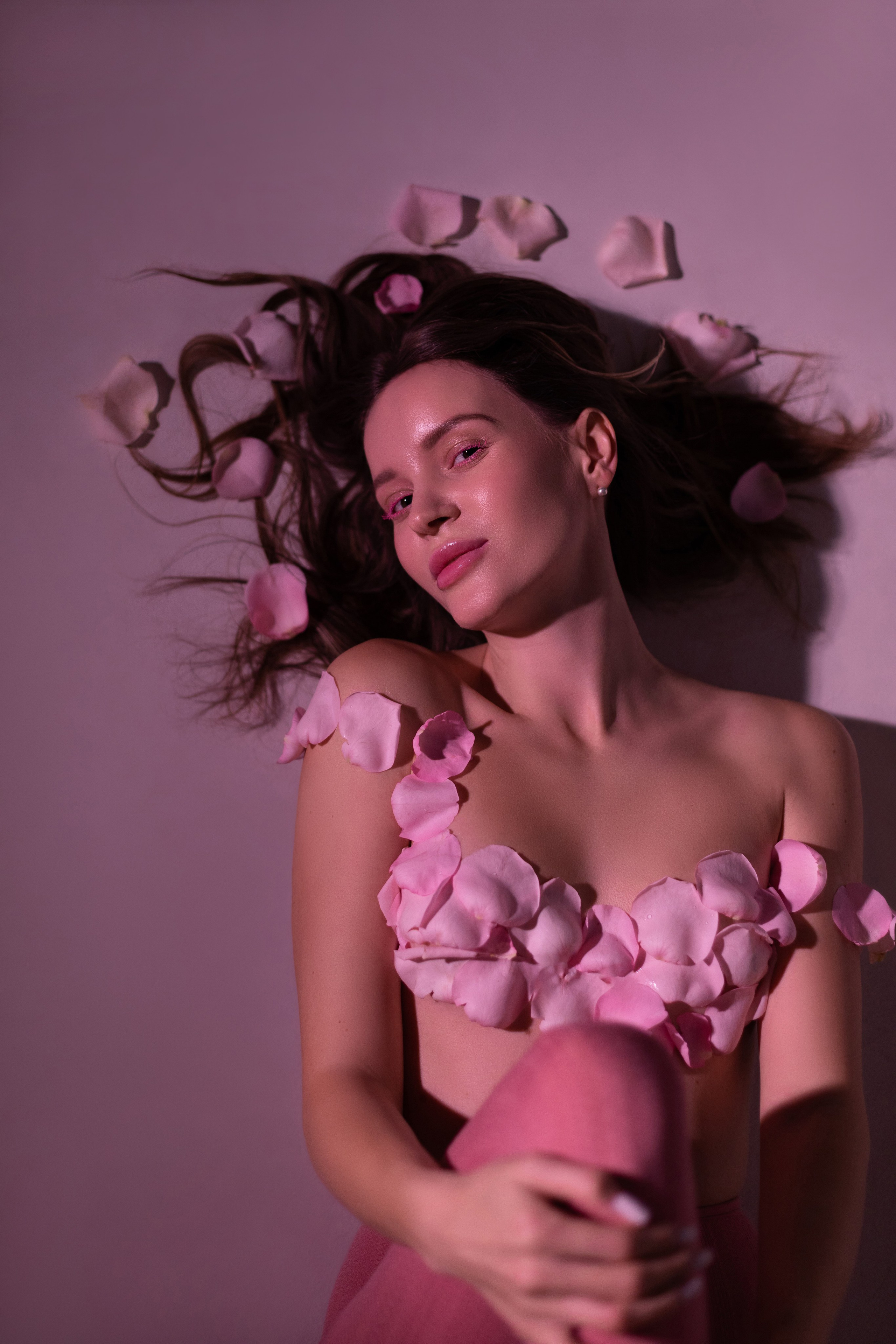 Рита «Pink flower». Фотограф Мария Щеголькова. Чувственный женский портрет